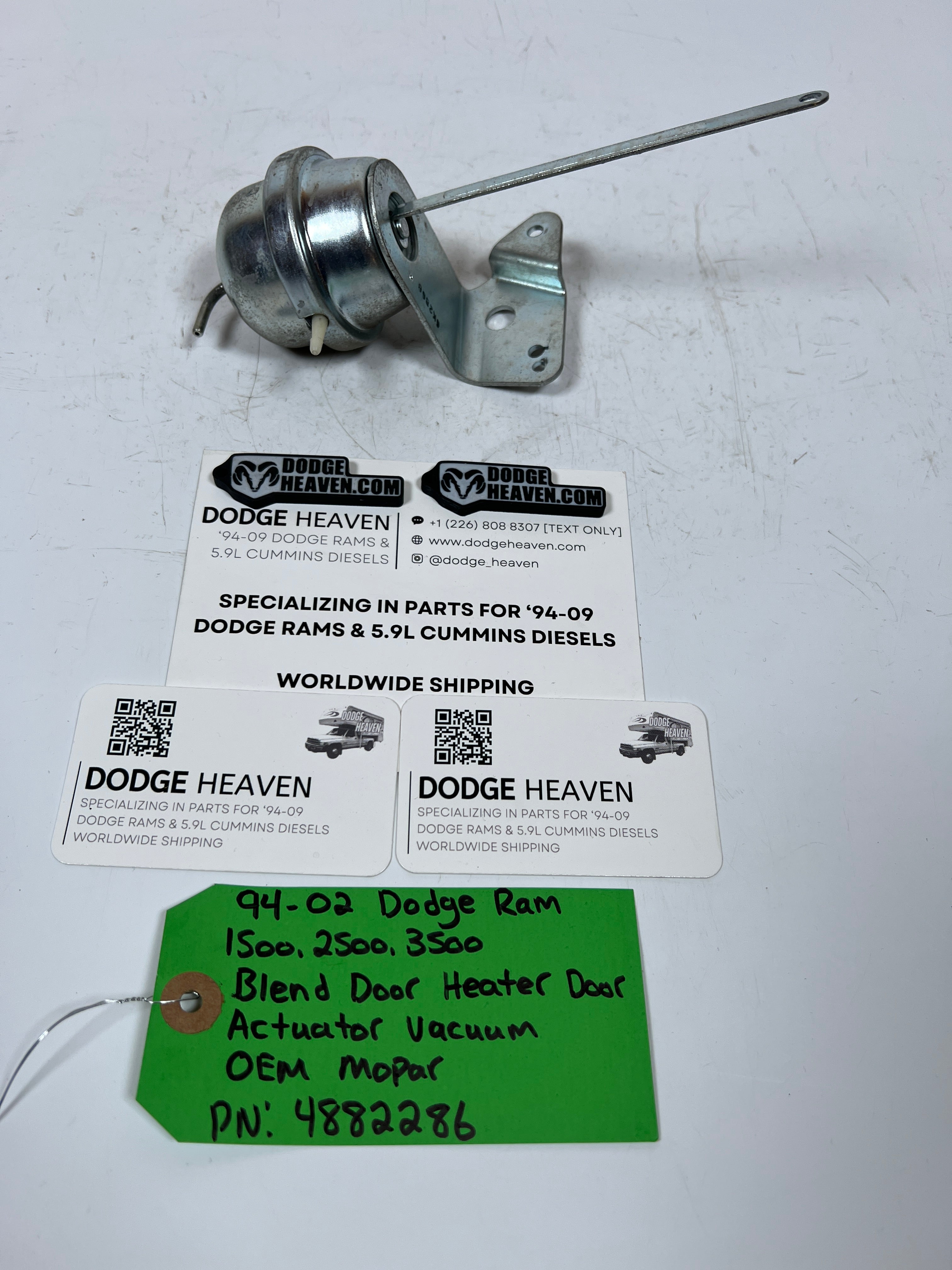 1994-2002 Dodge Ram Blend Door Heater Door Acutuator Vacuum