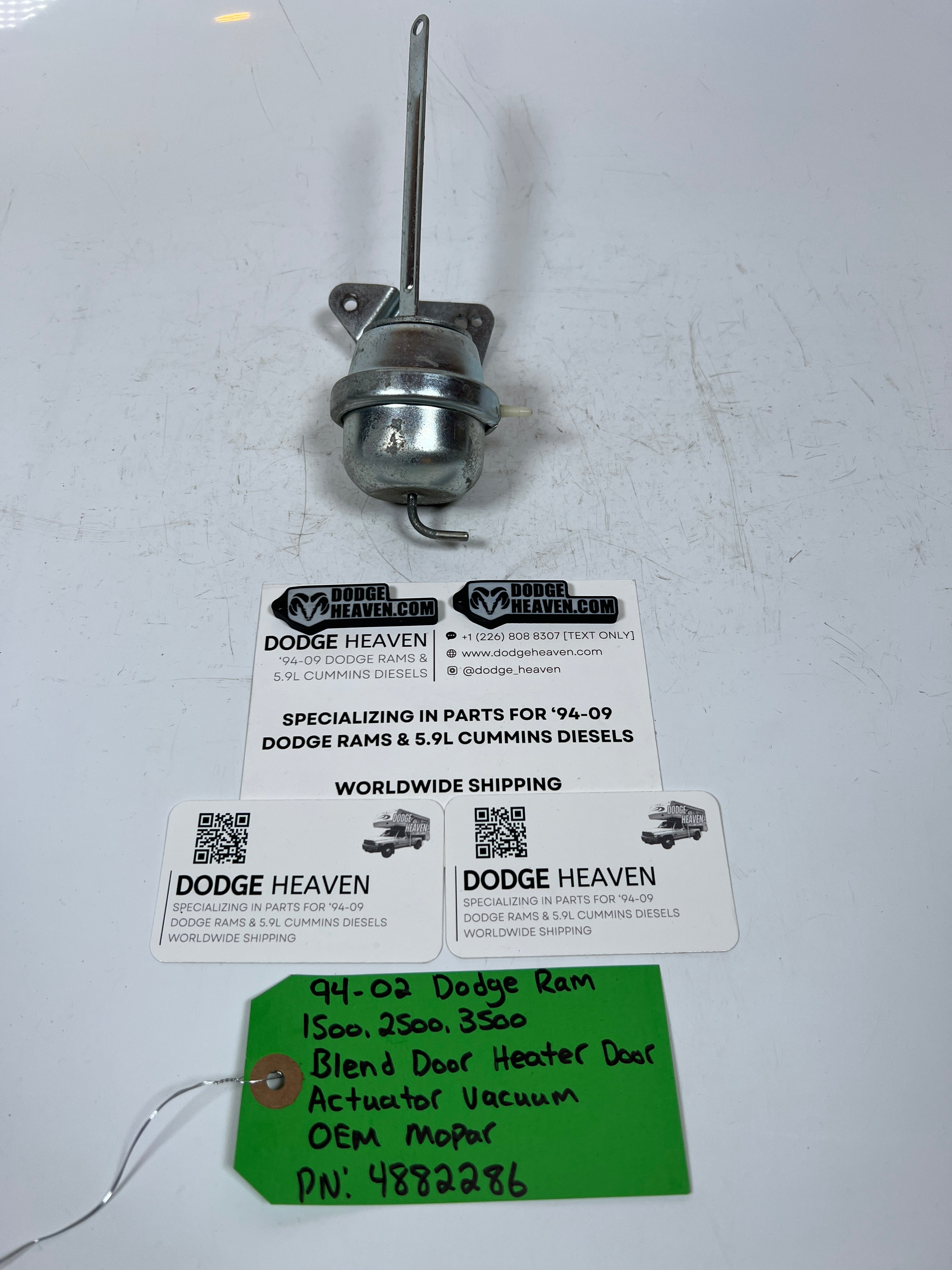 1994-2002 Dodge Ram Blend Door Heater Door Acutuator Vacuum