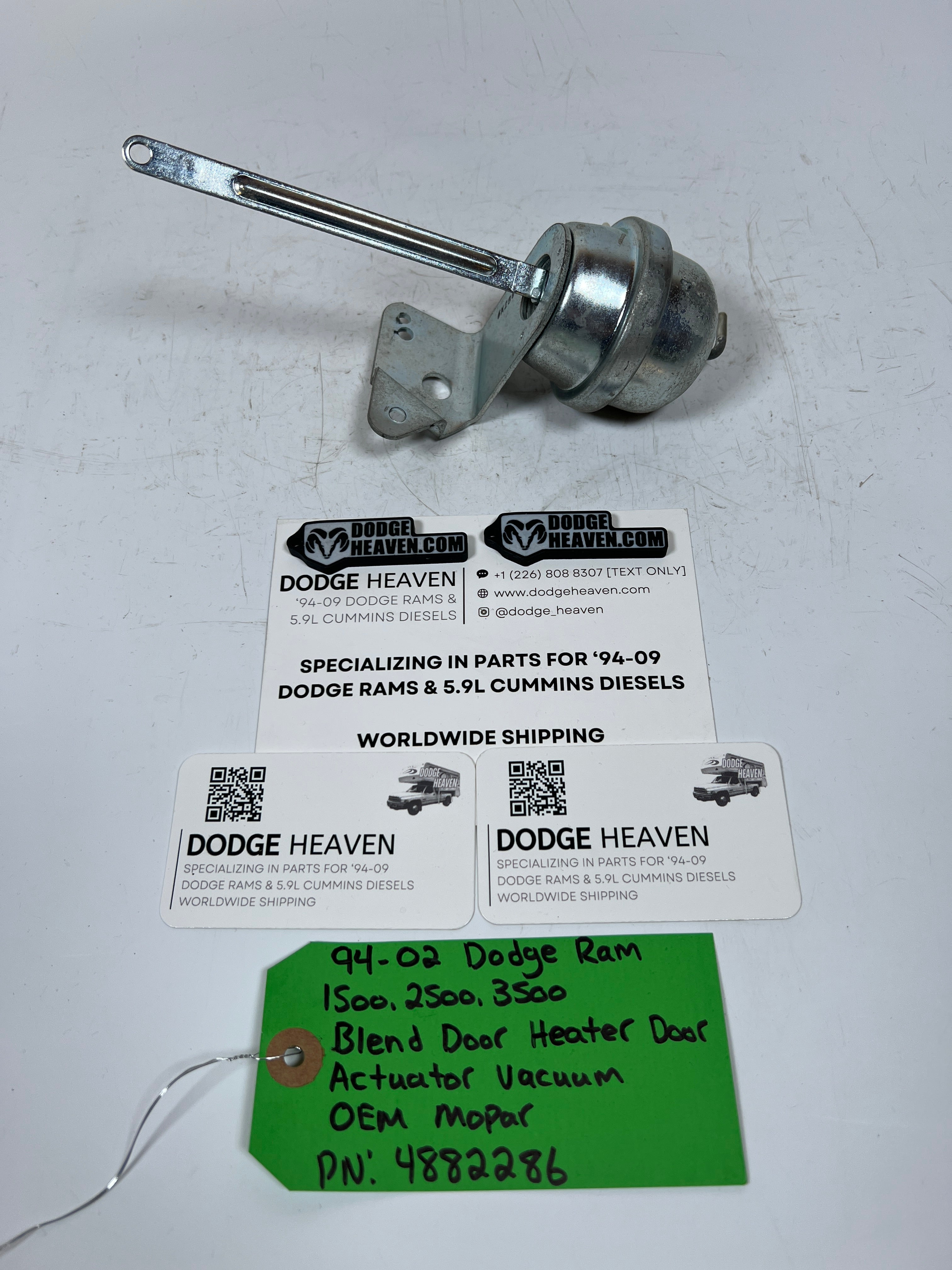 1994-2002 Dodge Ram Blend Door Heater Door Acutuator Vacuum