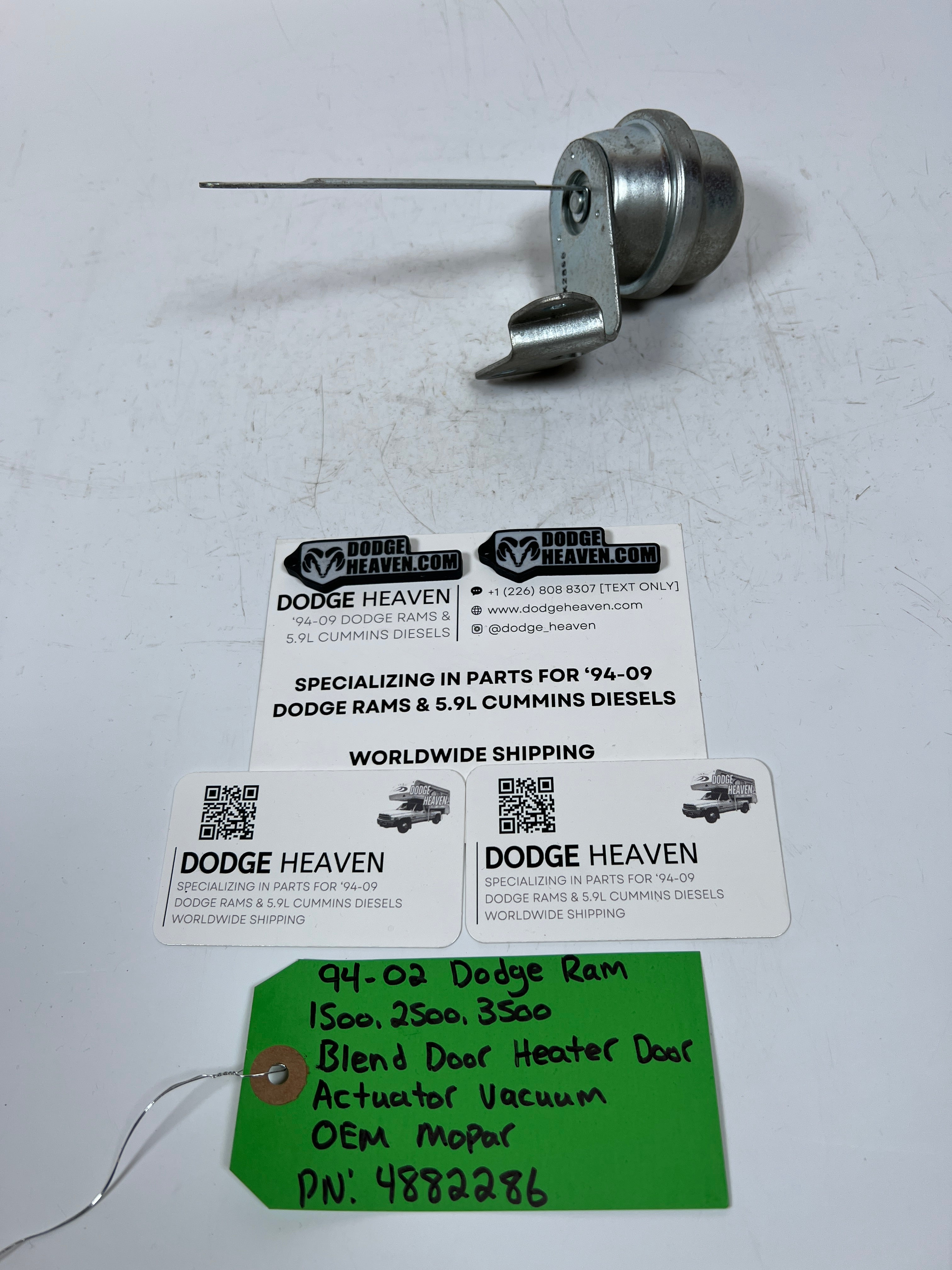 1994-2002 Dodge Ram Blend Door Heater Door Acutuator Vacuum