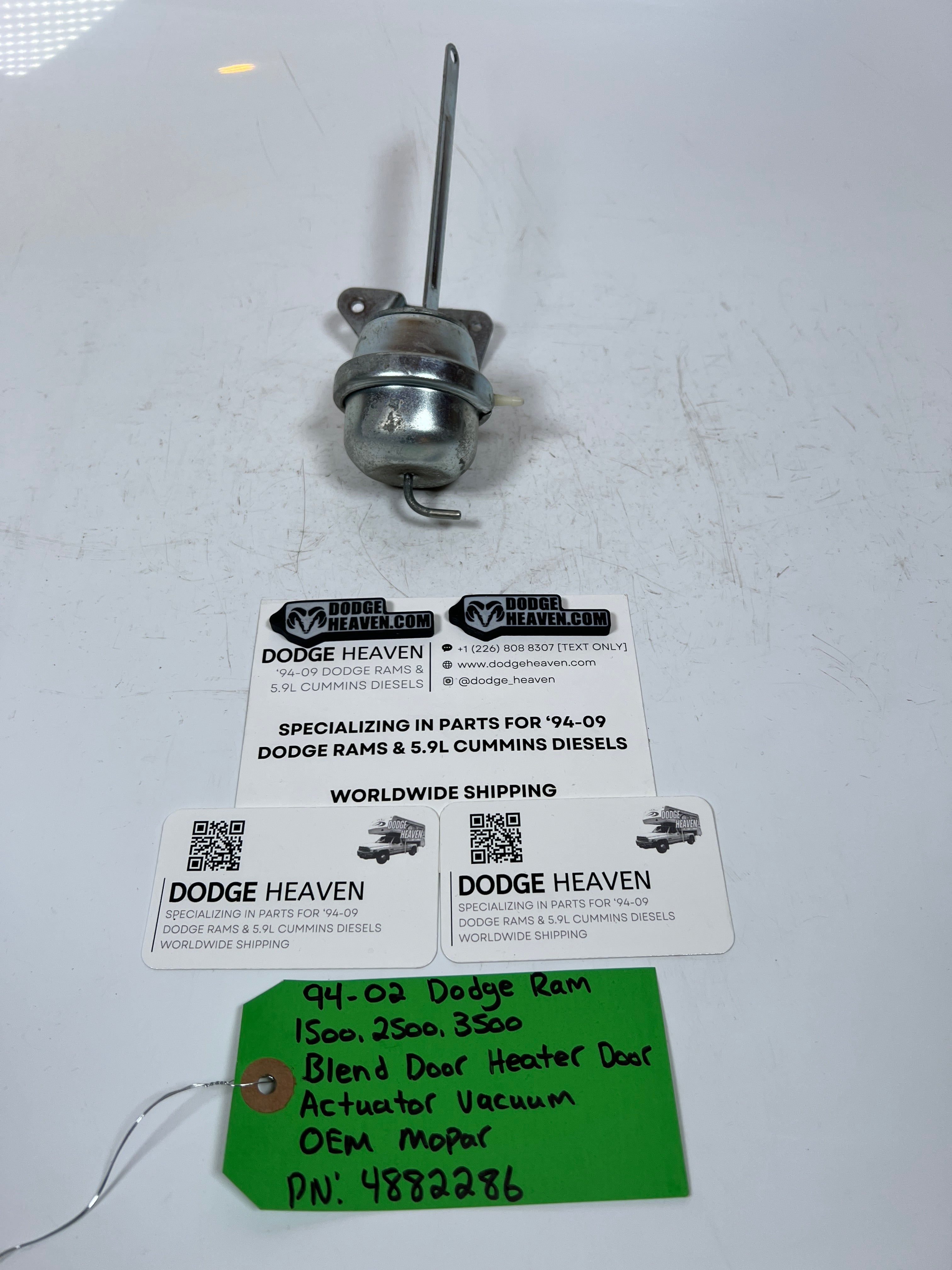1994-2002 Dodge Ram Blend Door Heater Door Acutuator Vacuum