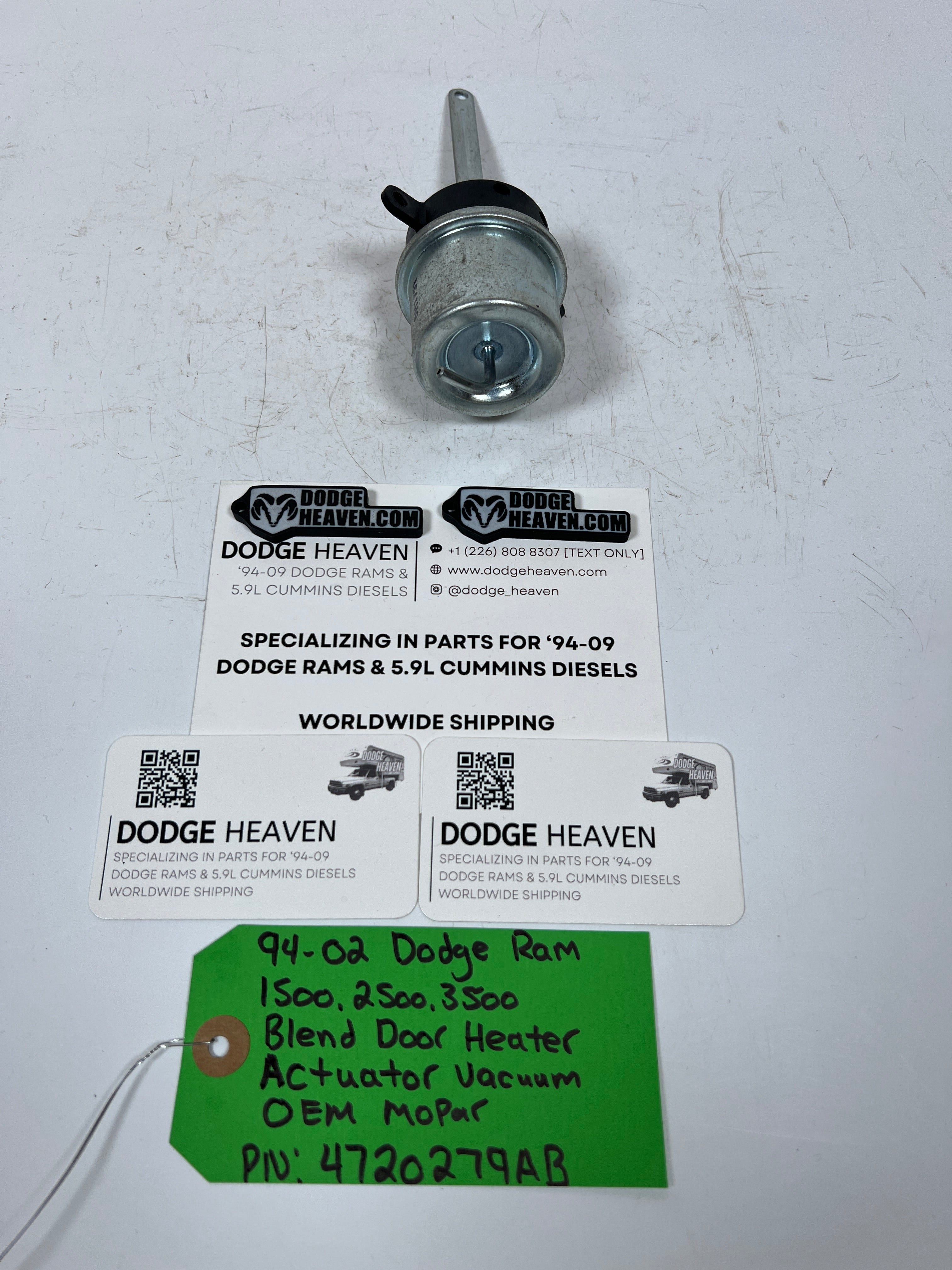 1994-2002 Dodge Ram Blend Door Heater Actuator Vacuum
