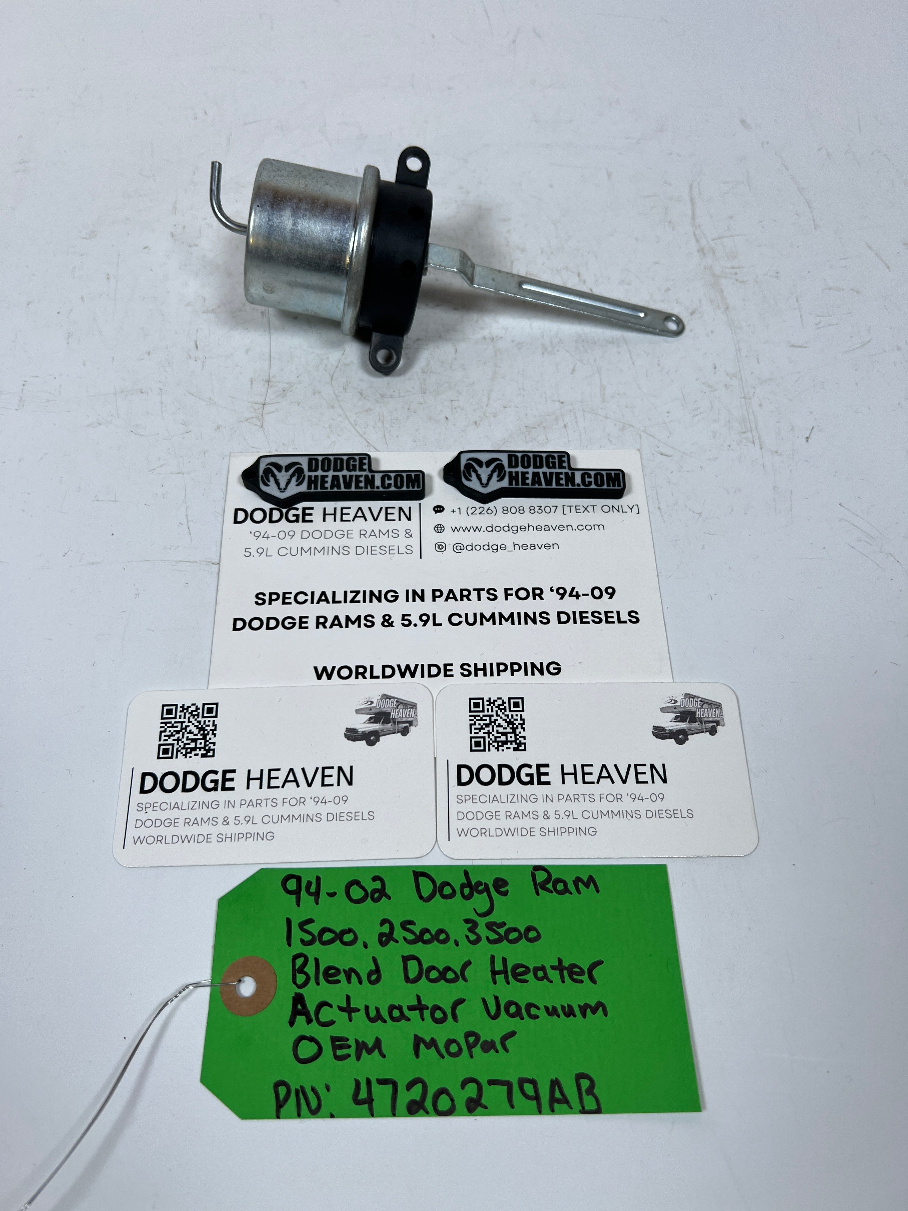 1994-2002 Dodge Ram Blend Door Heater Actuator Vacuum