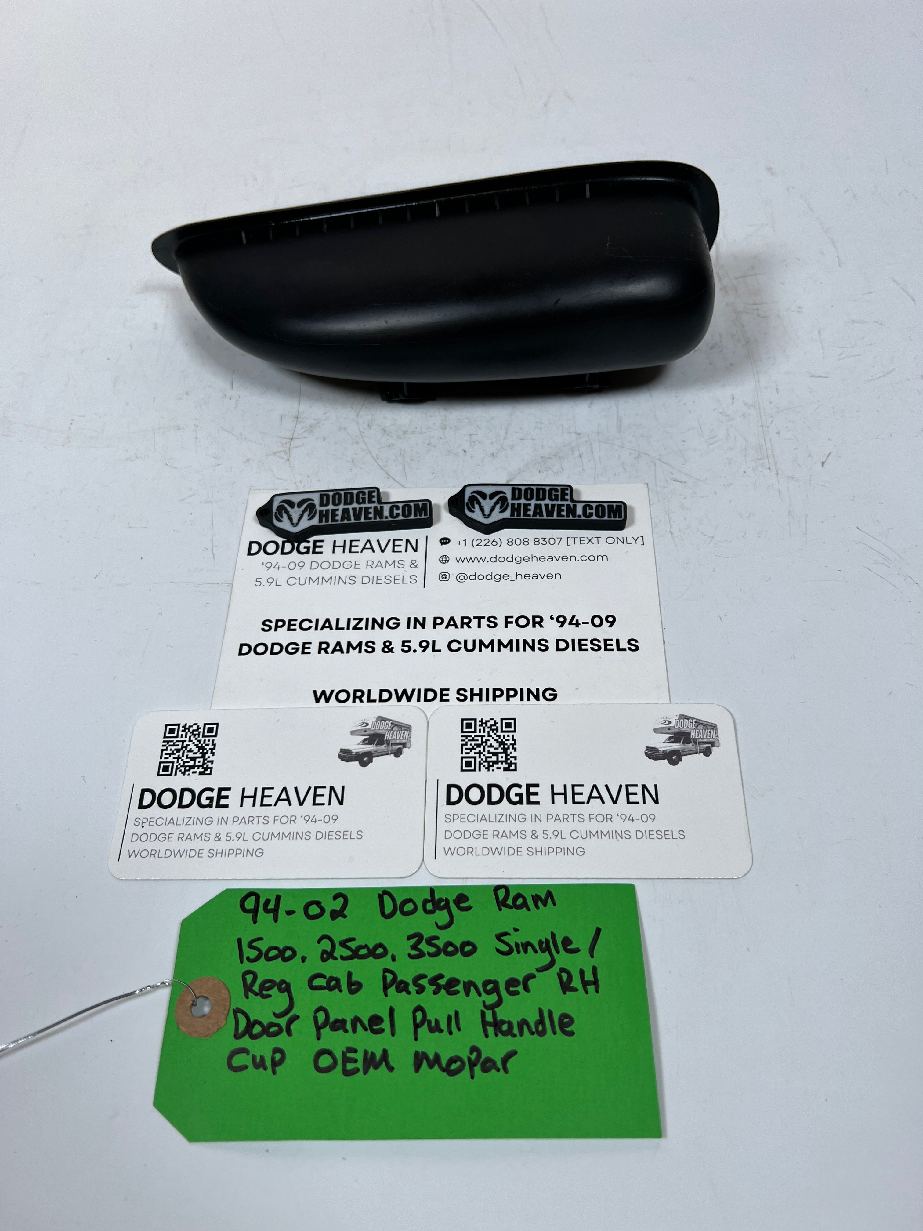 1994-2002 Dodge Ram Single Cab Passenger RH Door Panel Pull Handle Cup