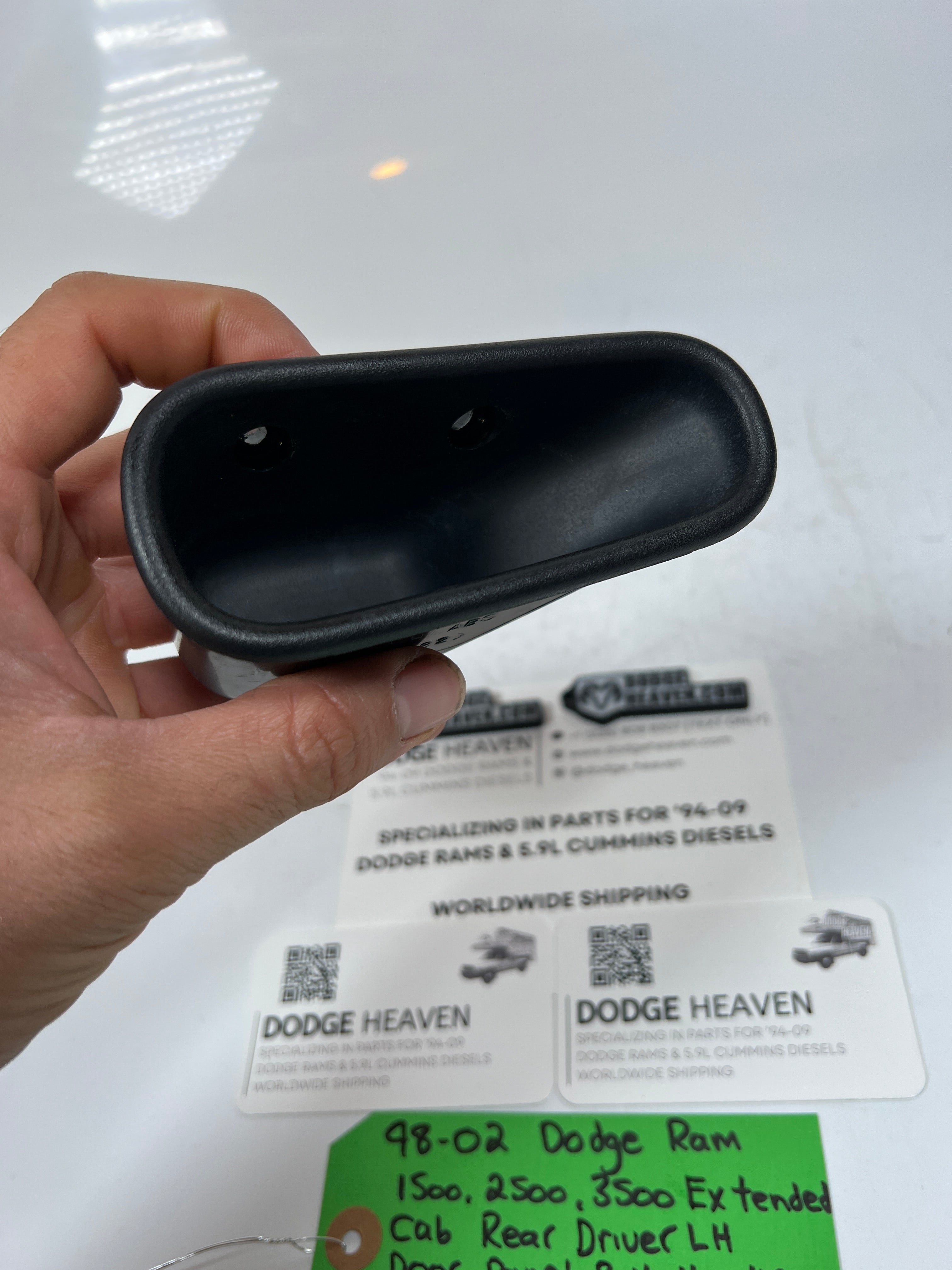 1998-2002 Dodge Ram Extended Cab Rear Driver Door Panel Pull Handle Cup