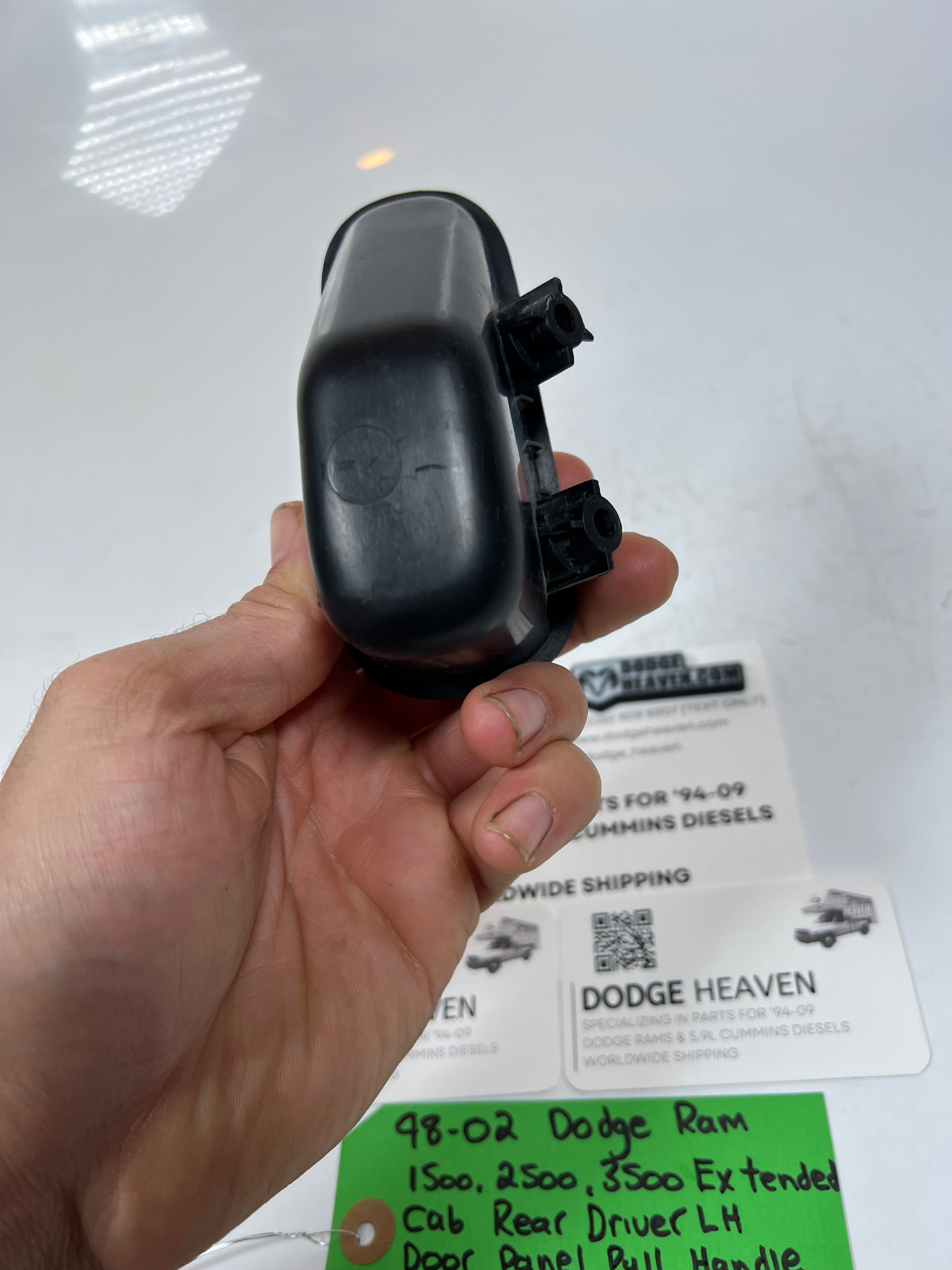 1998-2002 Dodge Ram Extended Cab Rear Driver Door Panel Pull Handle Cup