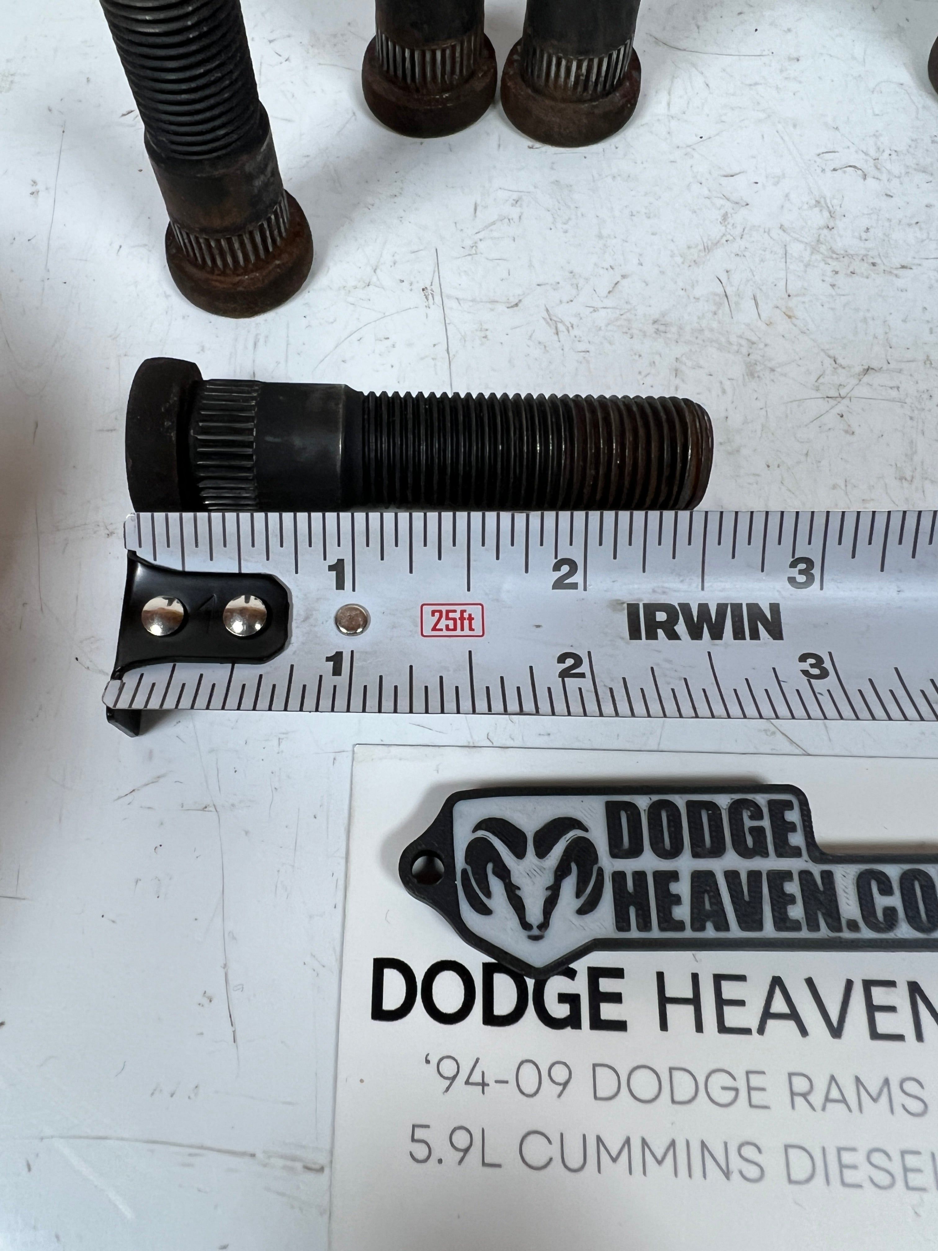 1994-1999 Dodge Ram 3500 Dually Front Rotor Wheel Studs QTY 8