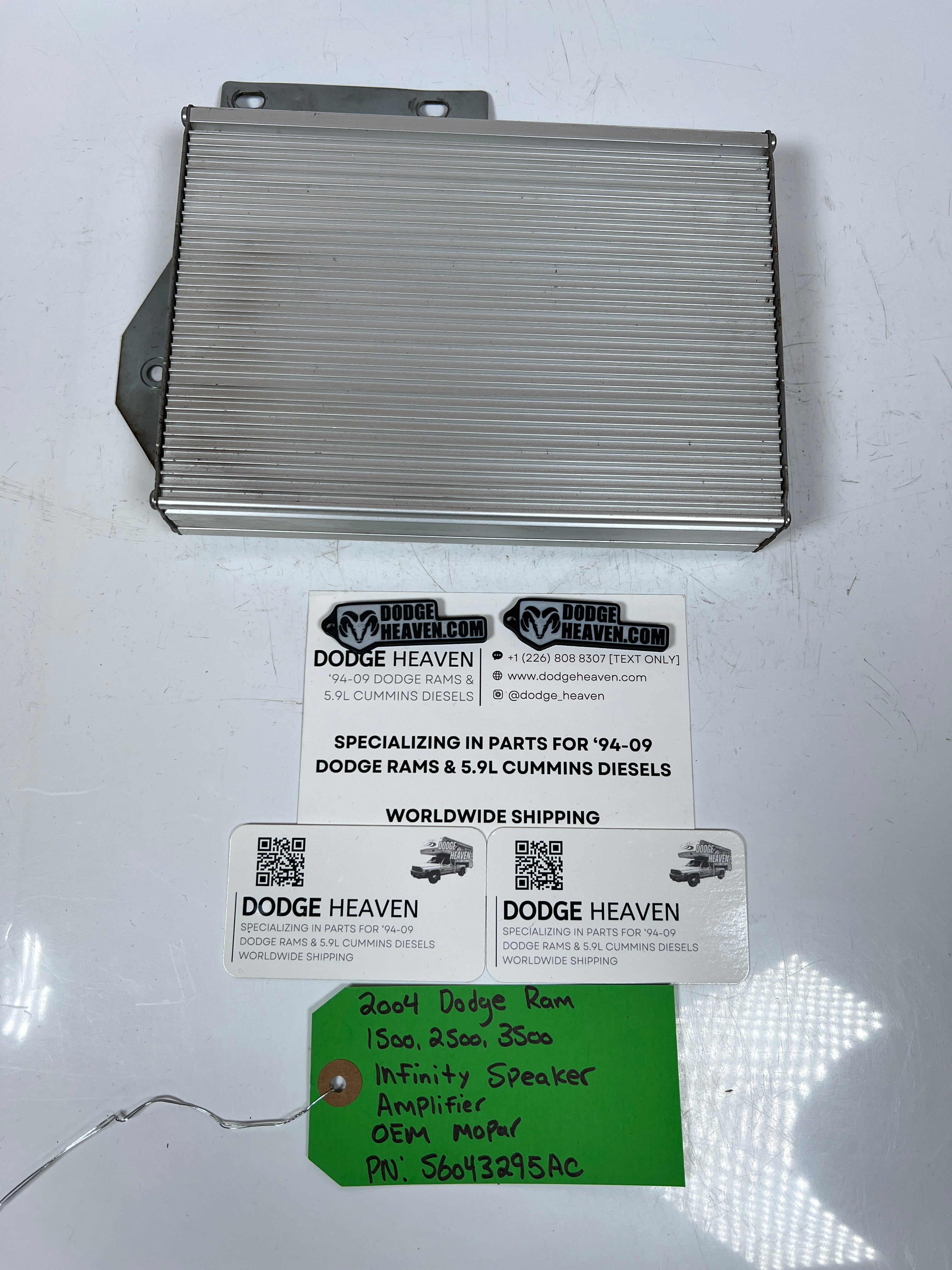 2004-2004 Dodge Ram Infinity Radio Speaker Amp / Amplifier 1500-3500