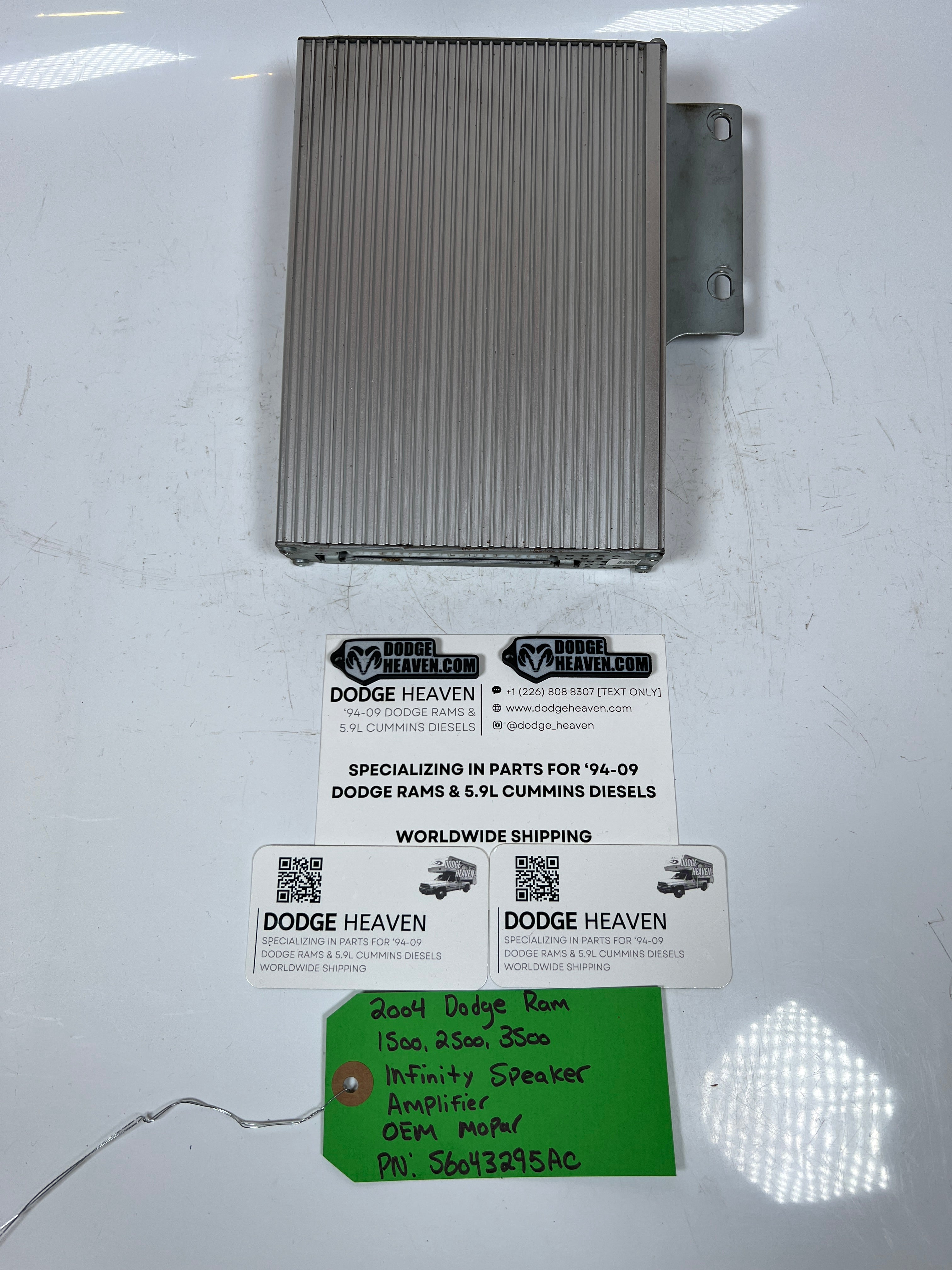 2004-2004 Dodge Ram Infinity Radio Speaker Amp / Amplifier 1500-3500