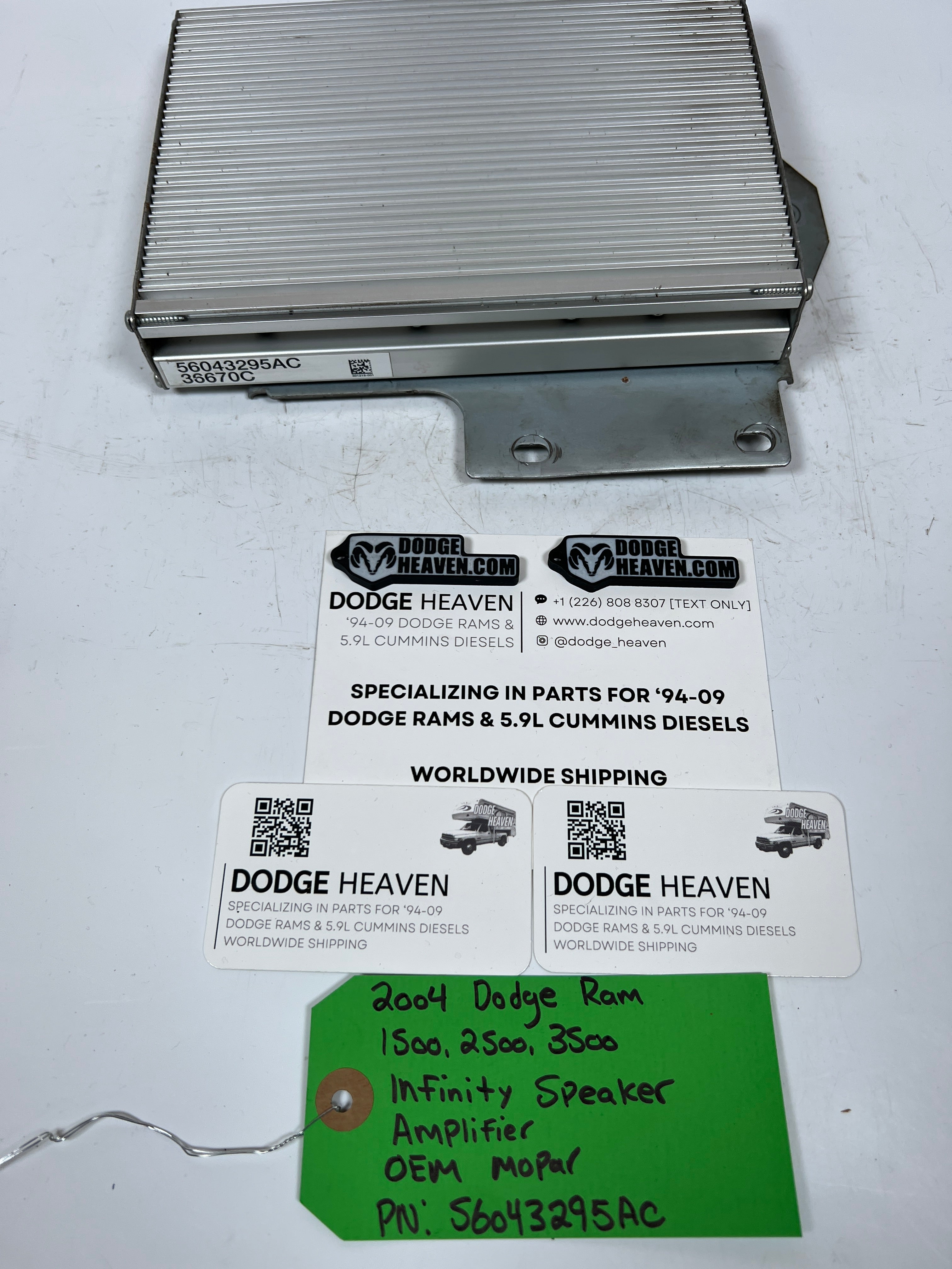 2004-2004 Dodge Ram Infinity Radio Speaker Amp / Amplifier 1500-3500