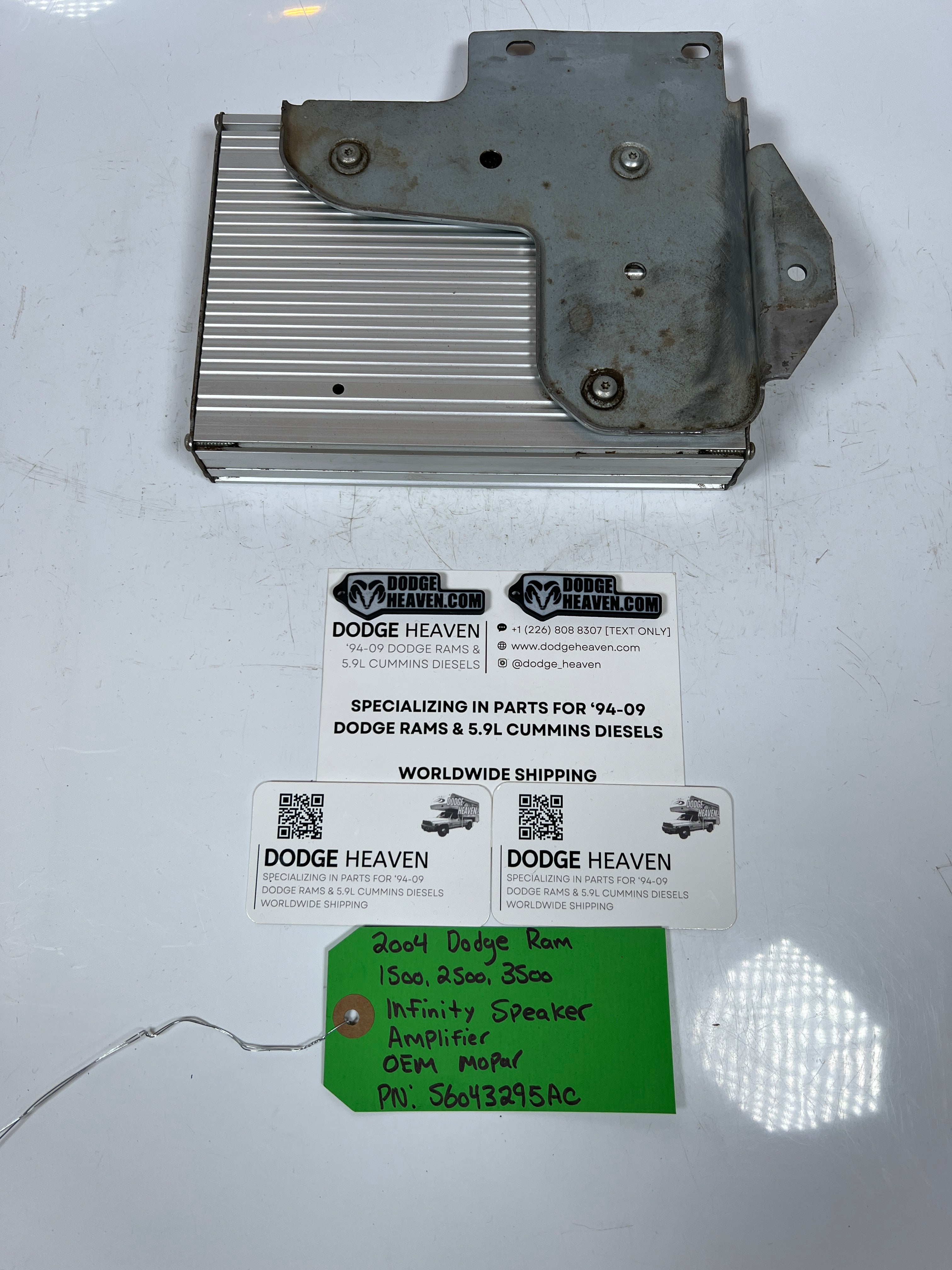 2004-2004 Dodge Ram Infinity Radio Speaker Amp / Amplifier 1500-3500
