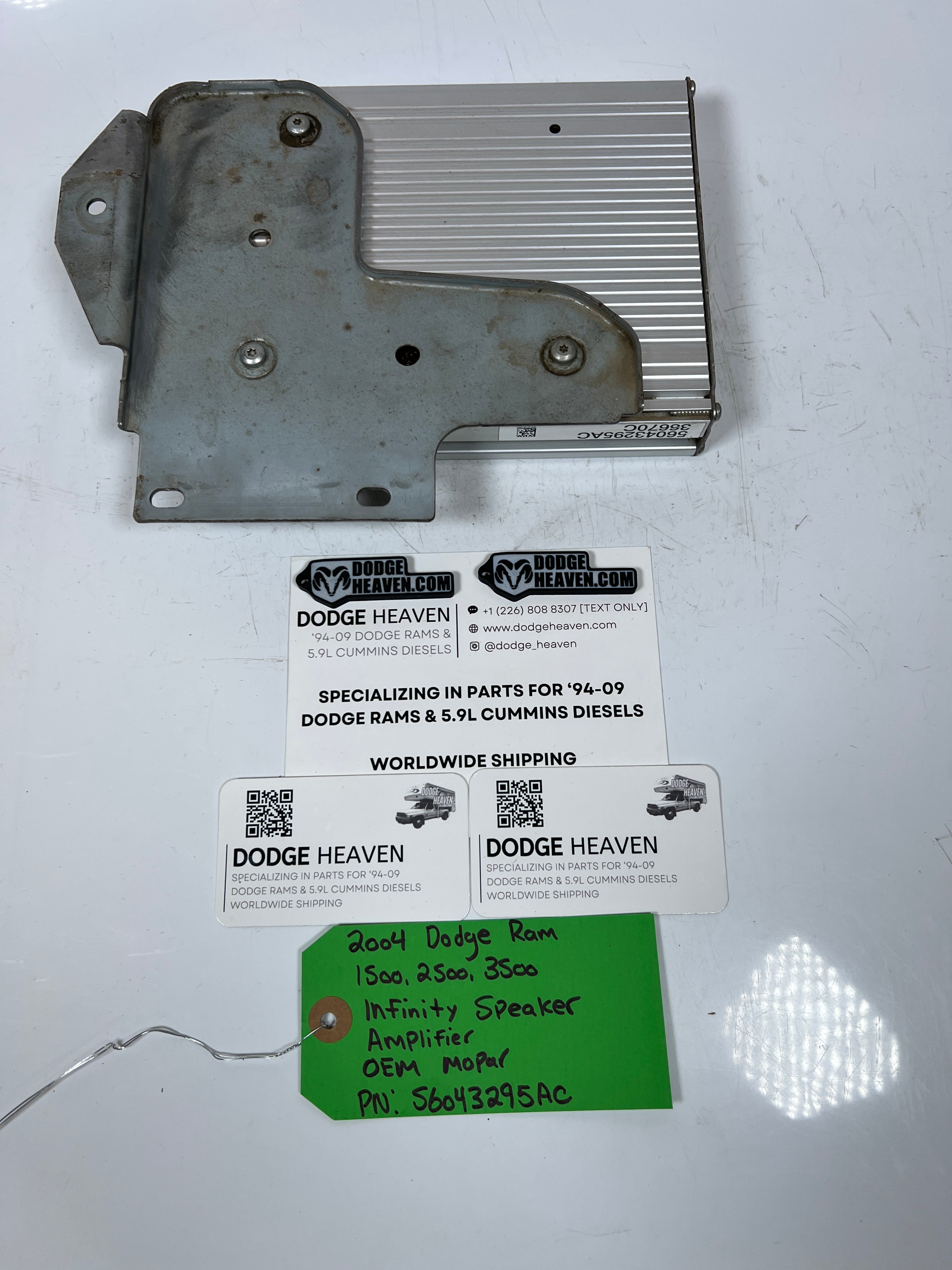 2004-2004 Dodge Ram Infinity Radio Speaker Amp / Amplifier 1500-3500