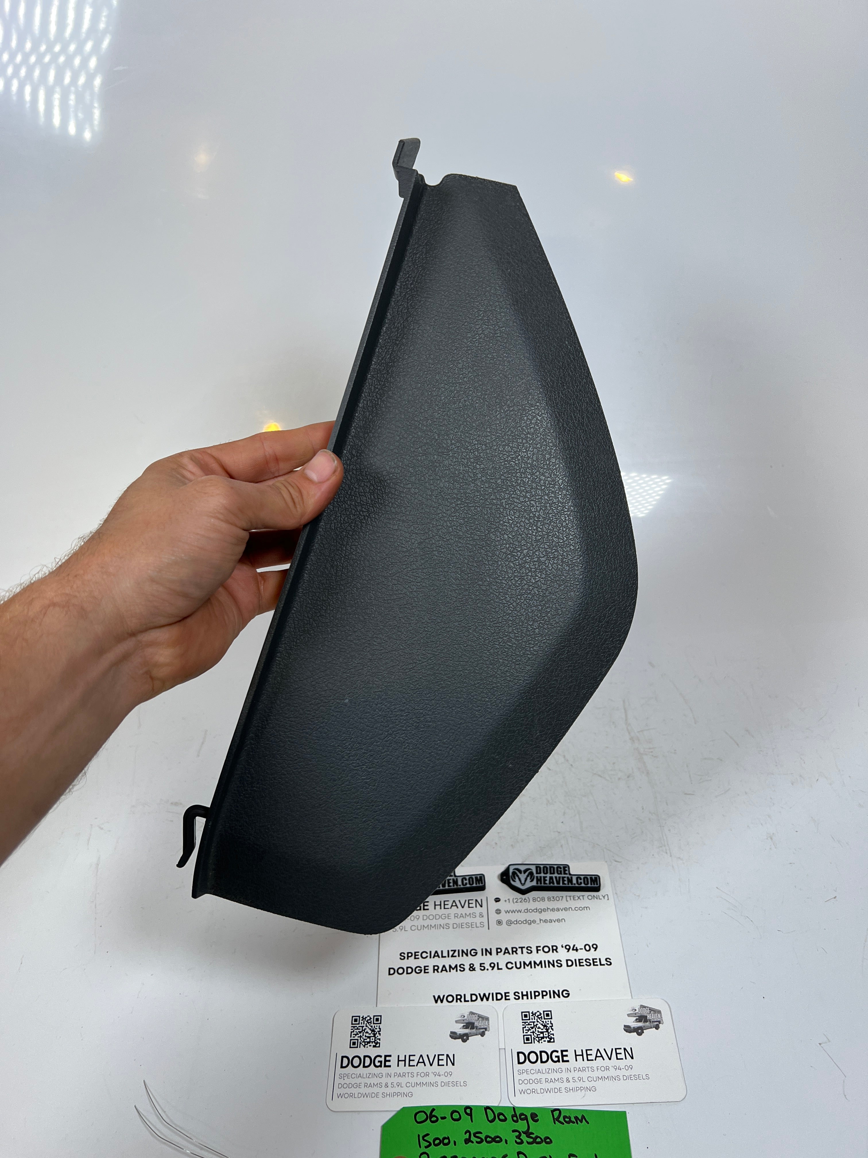 2006-2009 Dodge Ram 1500-3500 Passenger Dash End Cap Trim Panel Light Grey