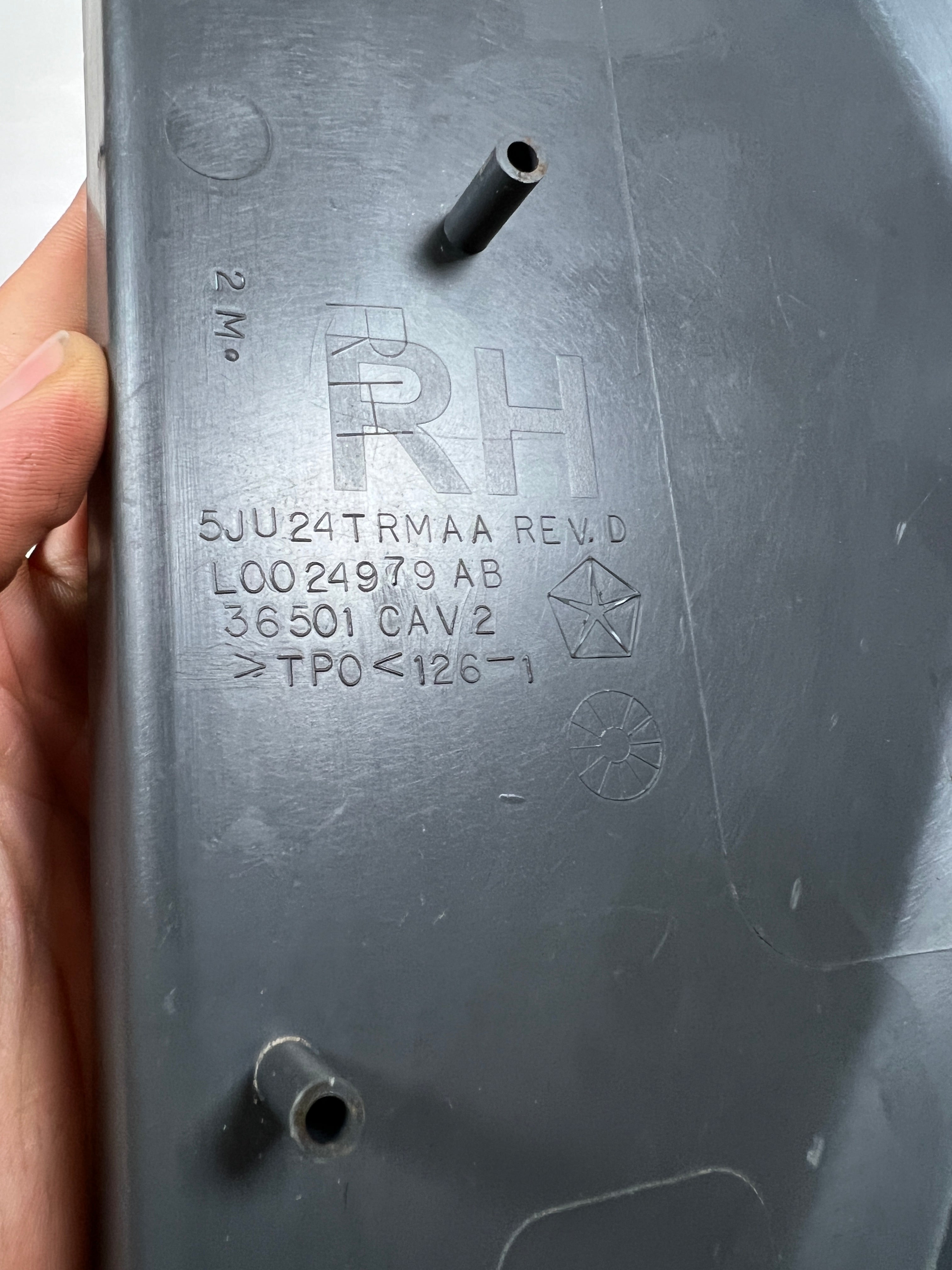 2006-2009 Dodge Ram 1500-3500 Passenger Dash End Cap Trim Panel Light Grey