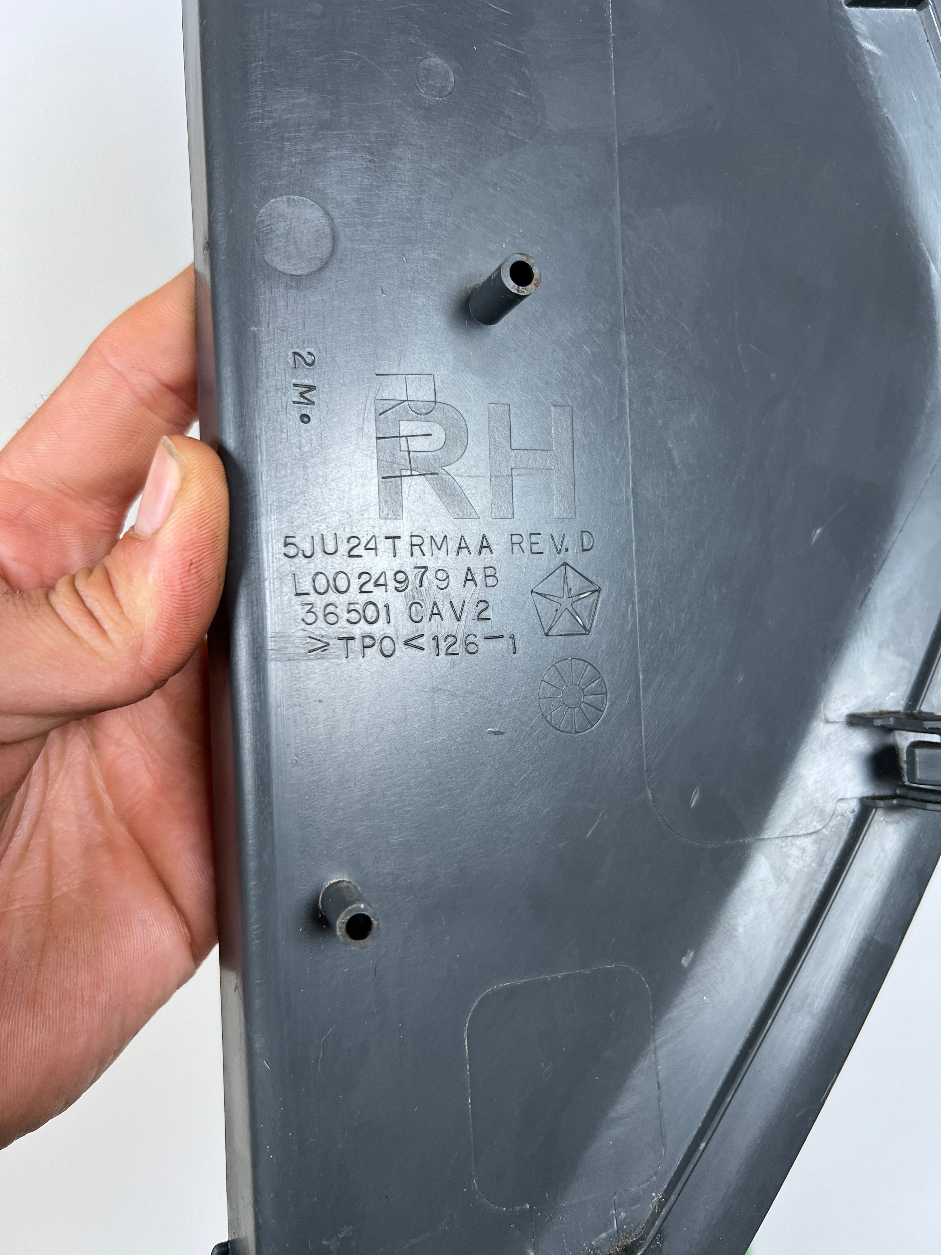 2006-2009 Dodge Ram 1500-3500 Passenger Dash End Cap Trim Panel Light Grey