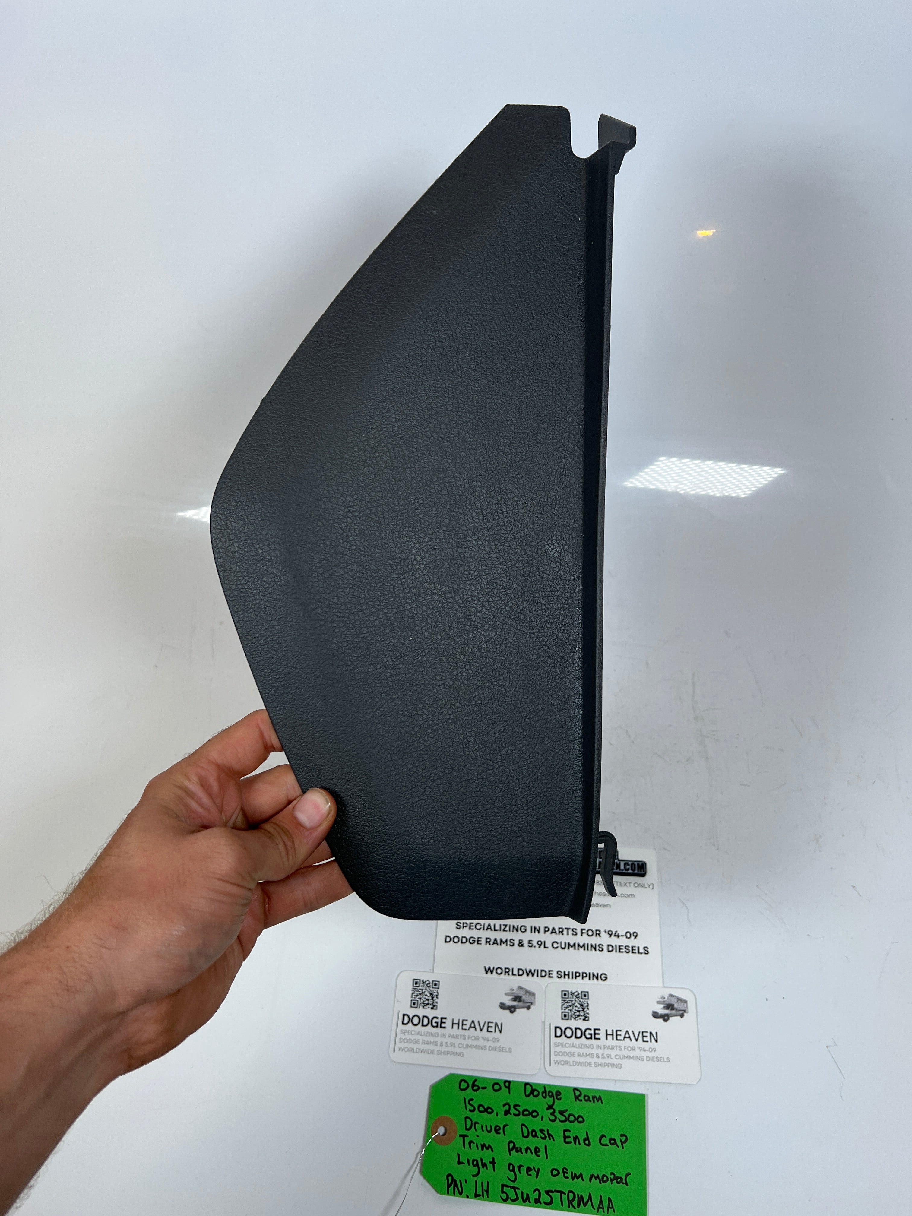 2006-2009 Dodge Ram 1500-3500 Driver LH Dash End Cap Trim Panel Light Grey