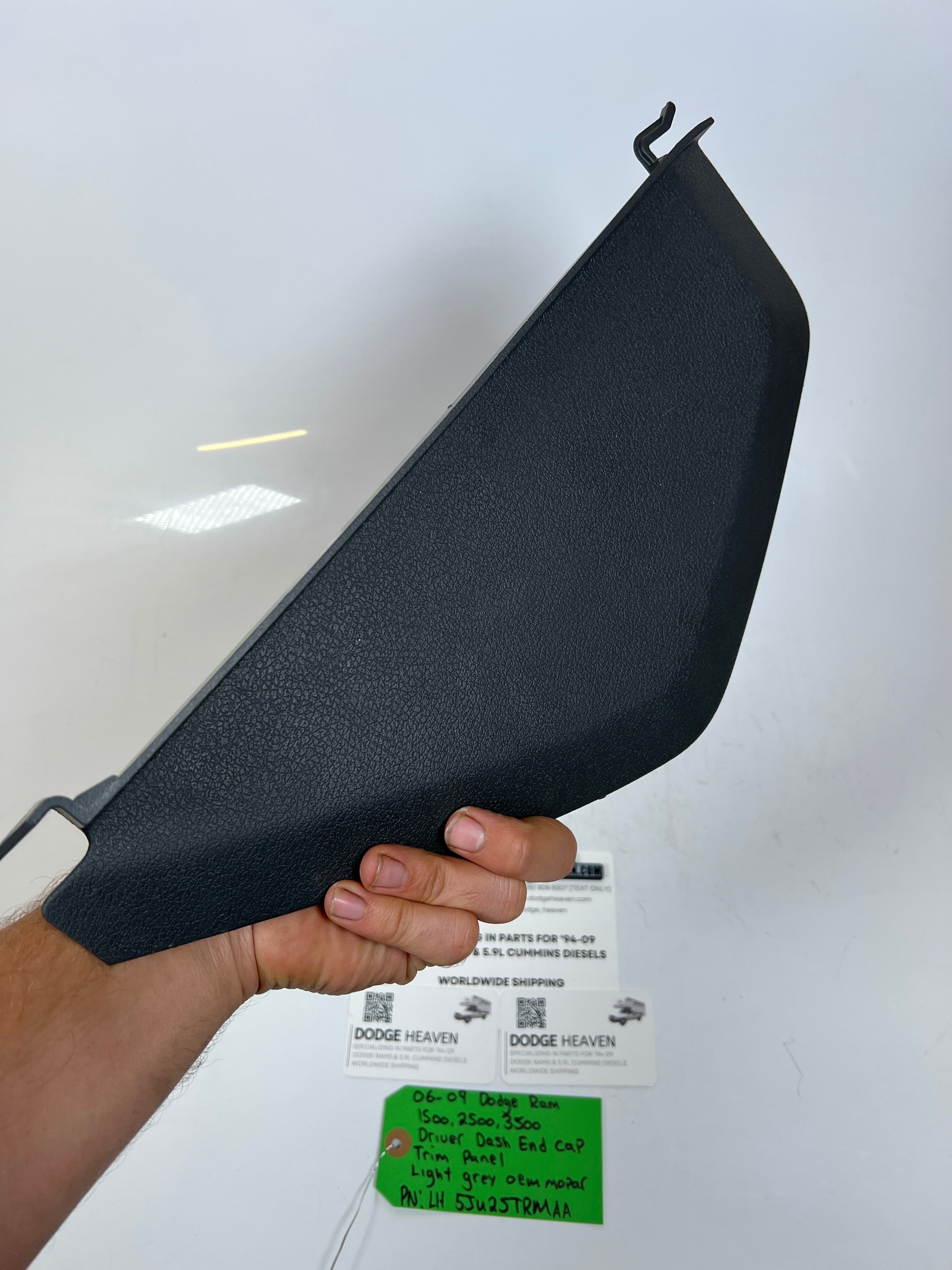 2006-2009 Dodge Ram 1500-3500 Driver LH Dash End Cap Trim Panel Light Grey
