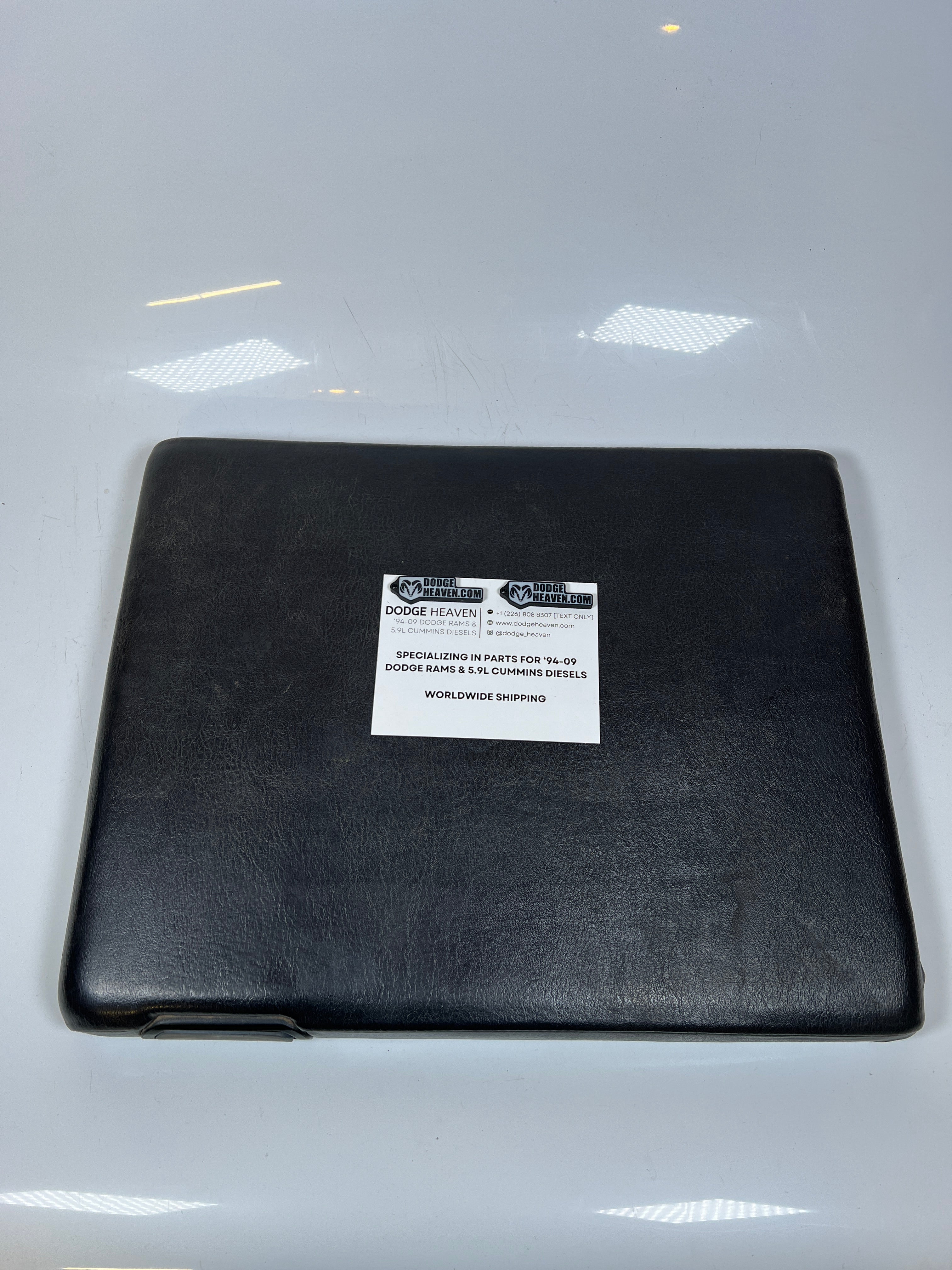 1998-2002 Dodge Ram Center Console Arm Rest Lid Dark Grey 19 Inch
