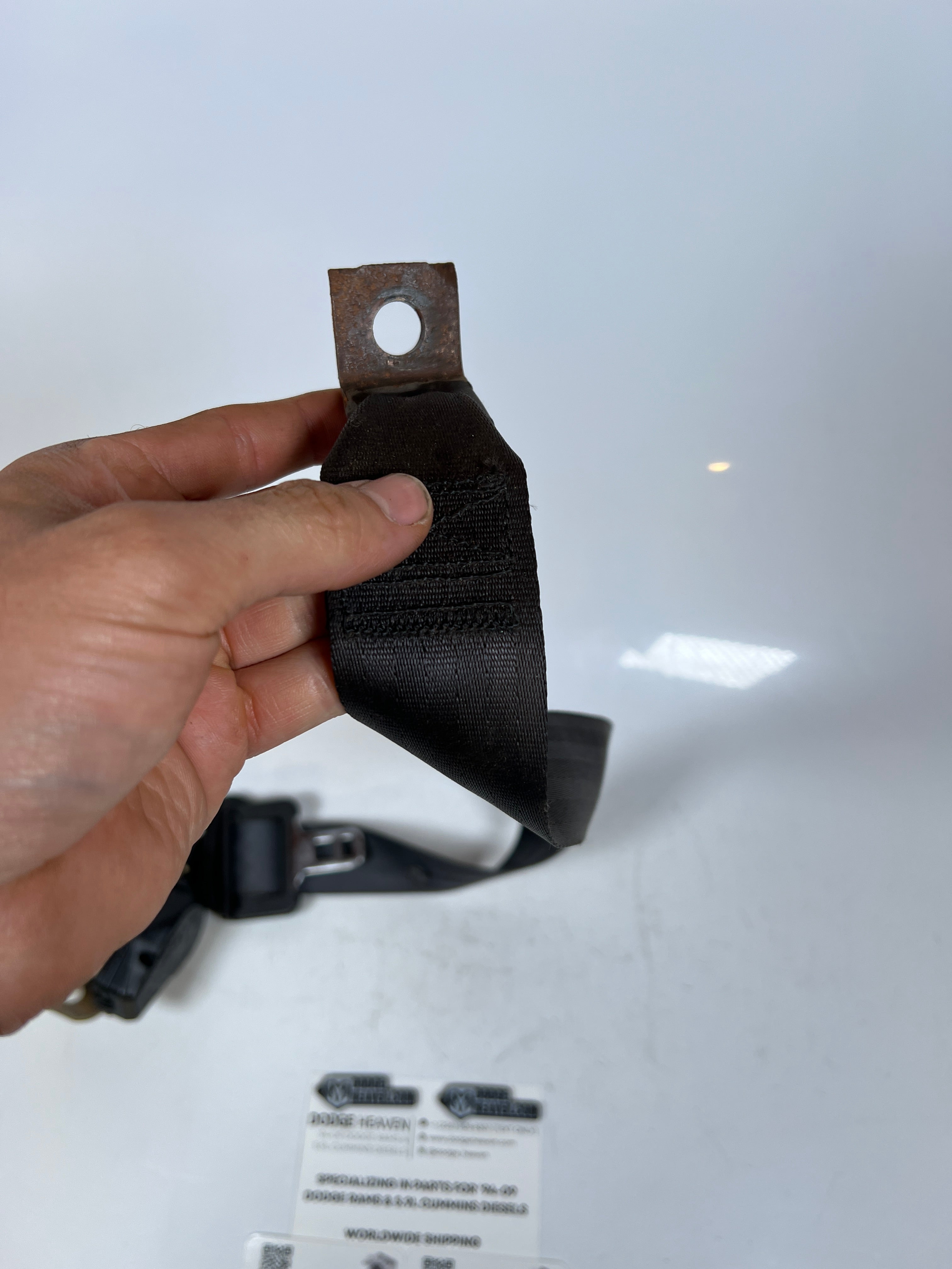 1998-2002 Dodge Ram Single Cab Passenger RH Seat Belt Retractor Dark Grey
