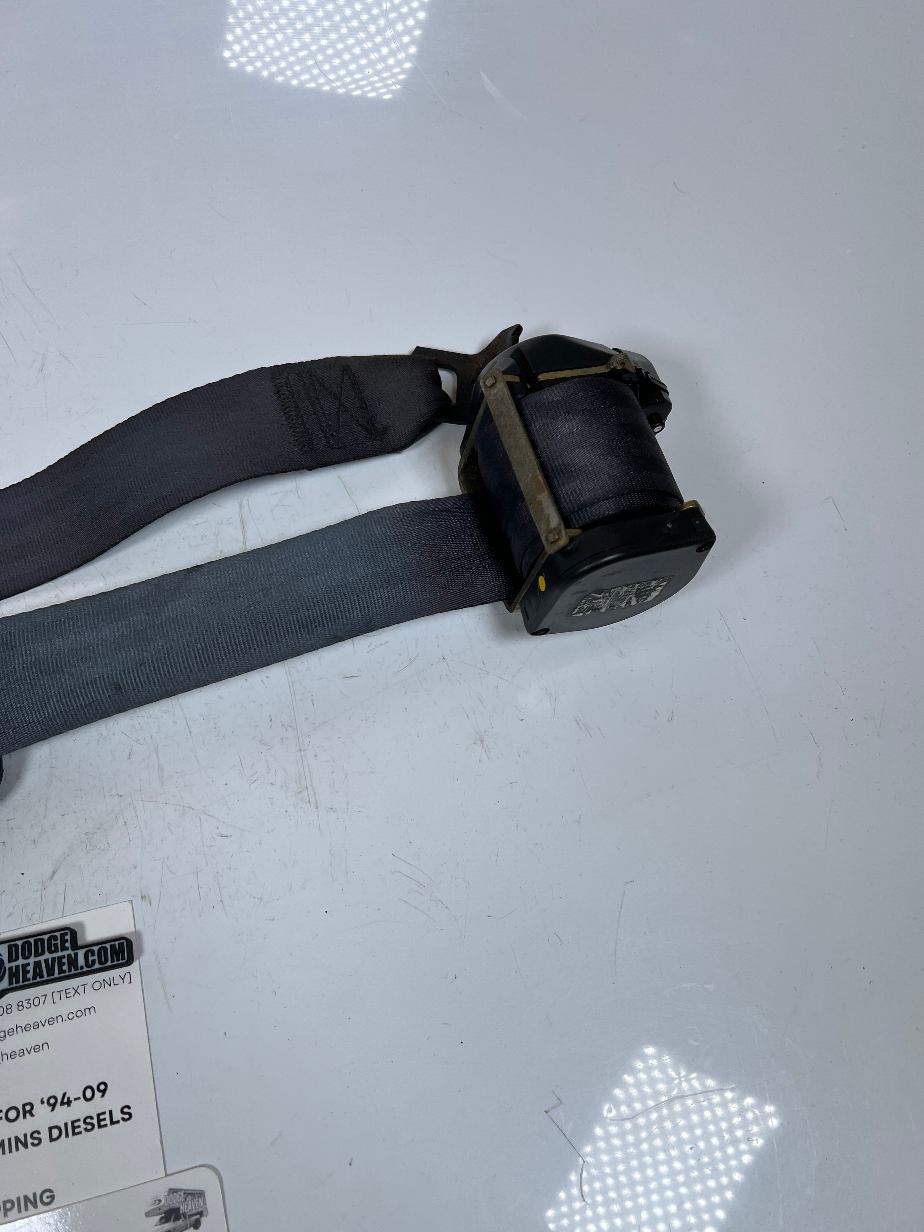 1998-2002 Dodge Ram Single Cab Seat Belt Retractor Driver LH Dark Grey