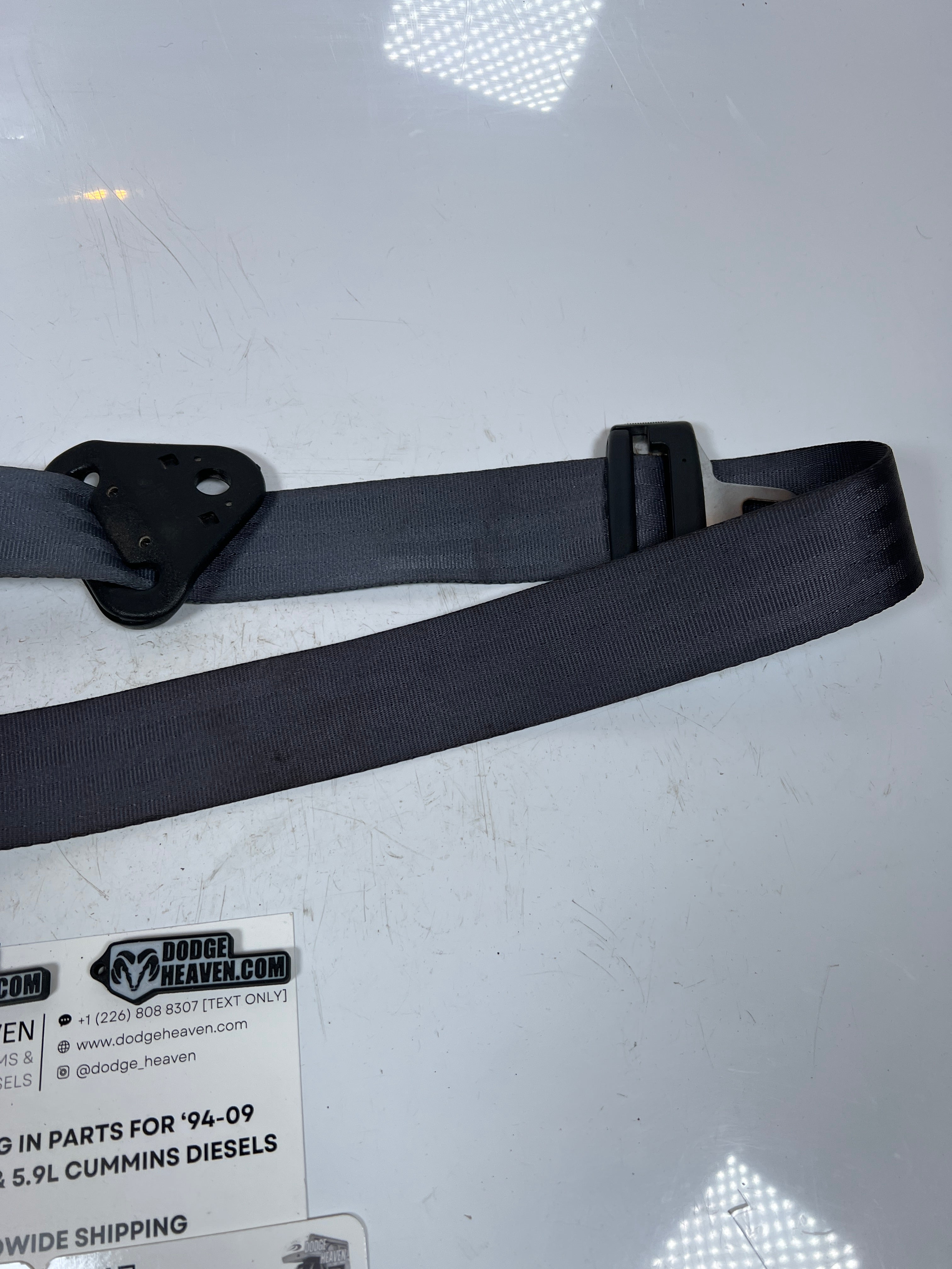 1998-2002 Dodge Ram Single Cab Seat Belt Retractor Driver LH Dark Grey