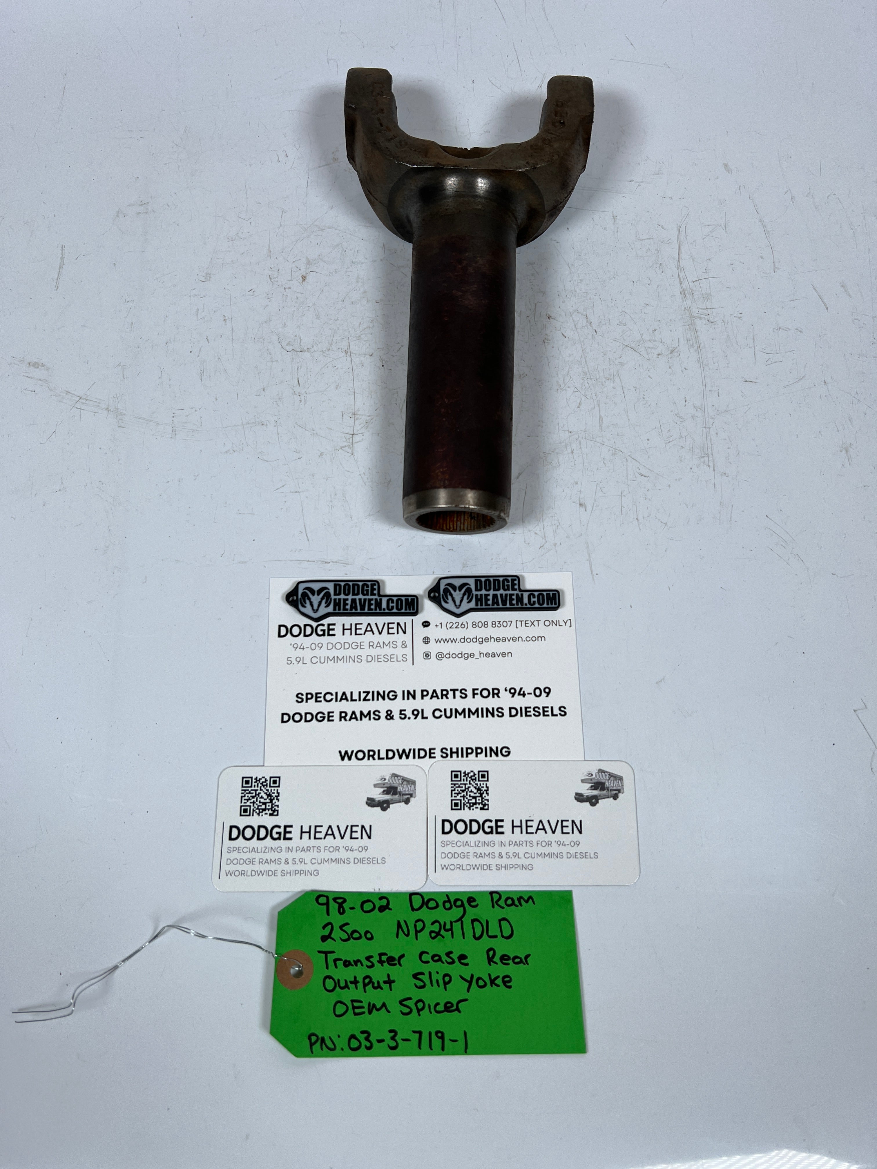 1998-2002 Dodge Ram 2500 241DLD Transfer Case Rear Output Slip Yoke Spicer