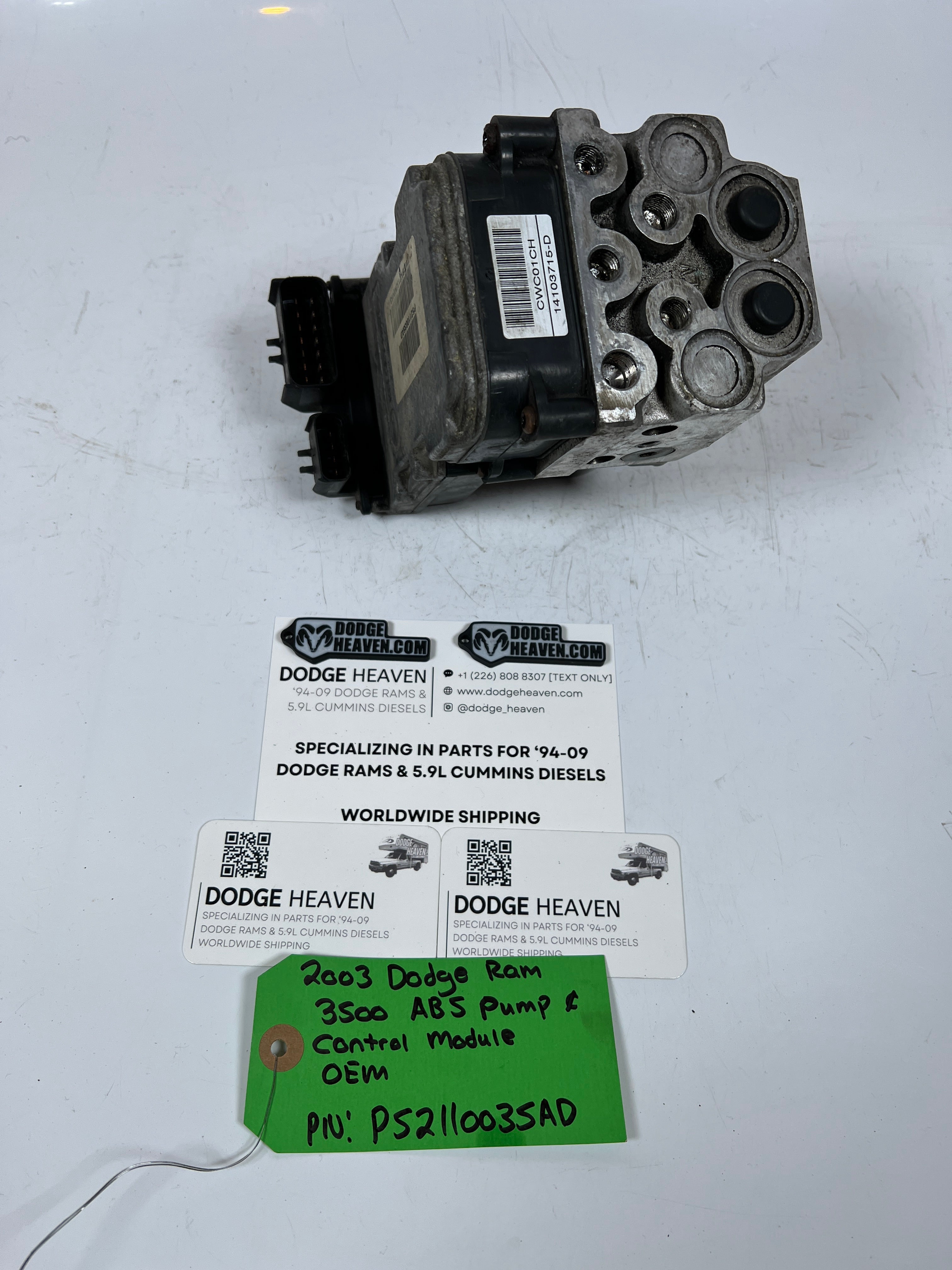 2003-2003 Dodge Ram 3500 ABS Pump & Control Module P52110035AD Kelsey Hayes