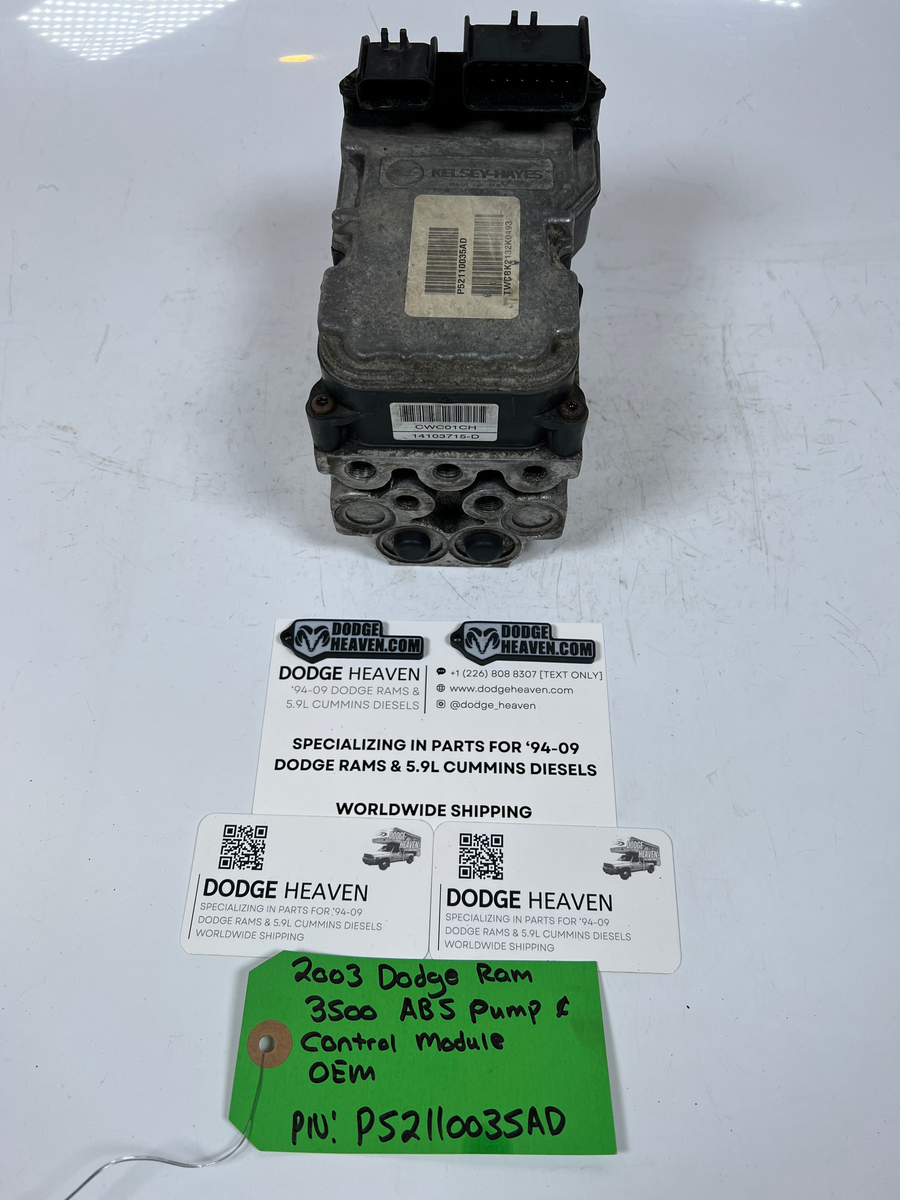 2003-2003 Dodge Ram 3500 ABS Pump & Control Module P52110035AD Kelsey Hayes