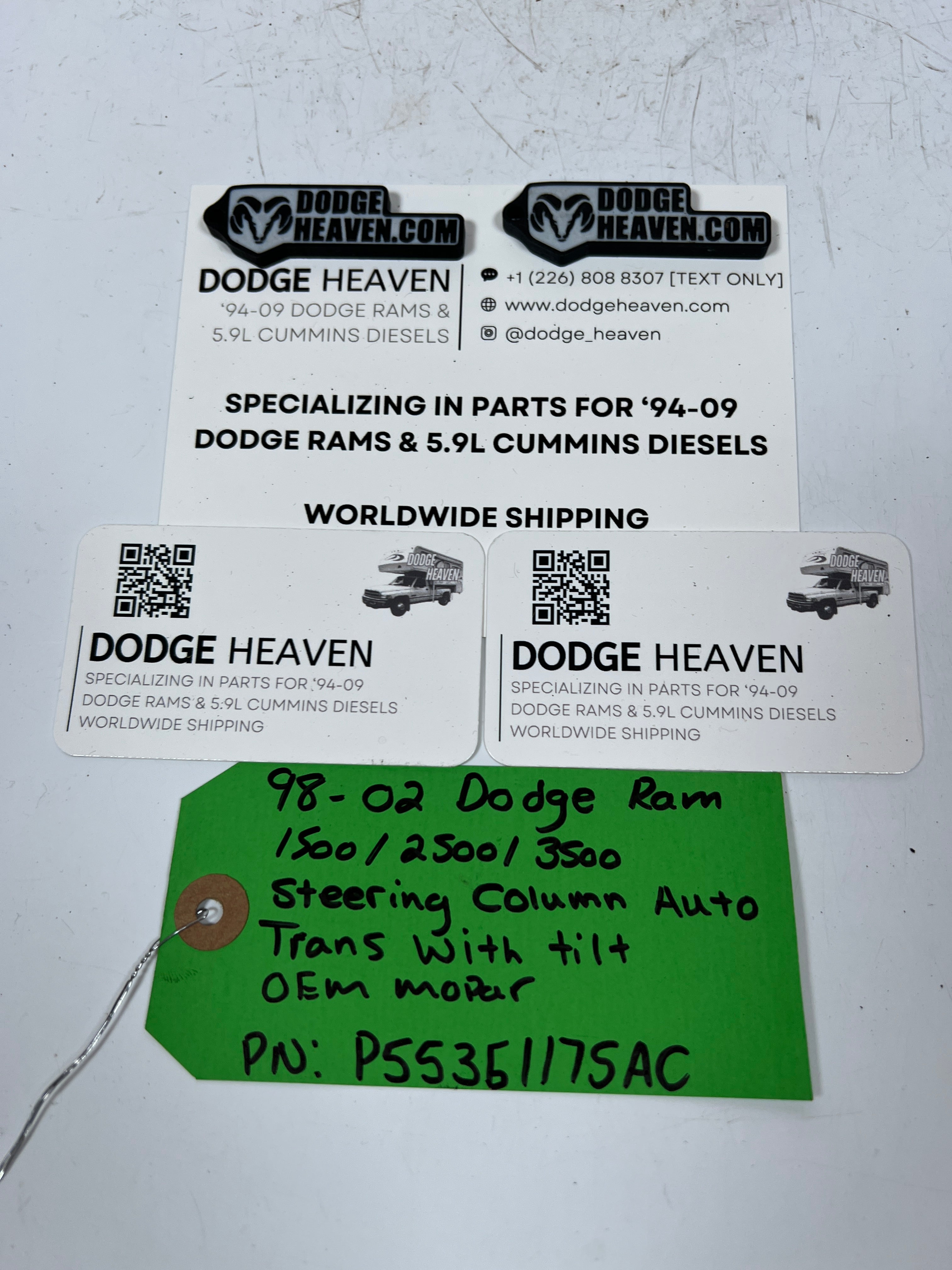 1998-2002 Dodge Ram 1500-3500 Steering Column Auto Trans With Tilt