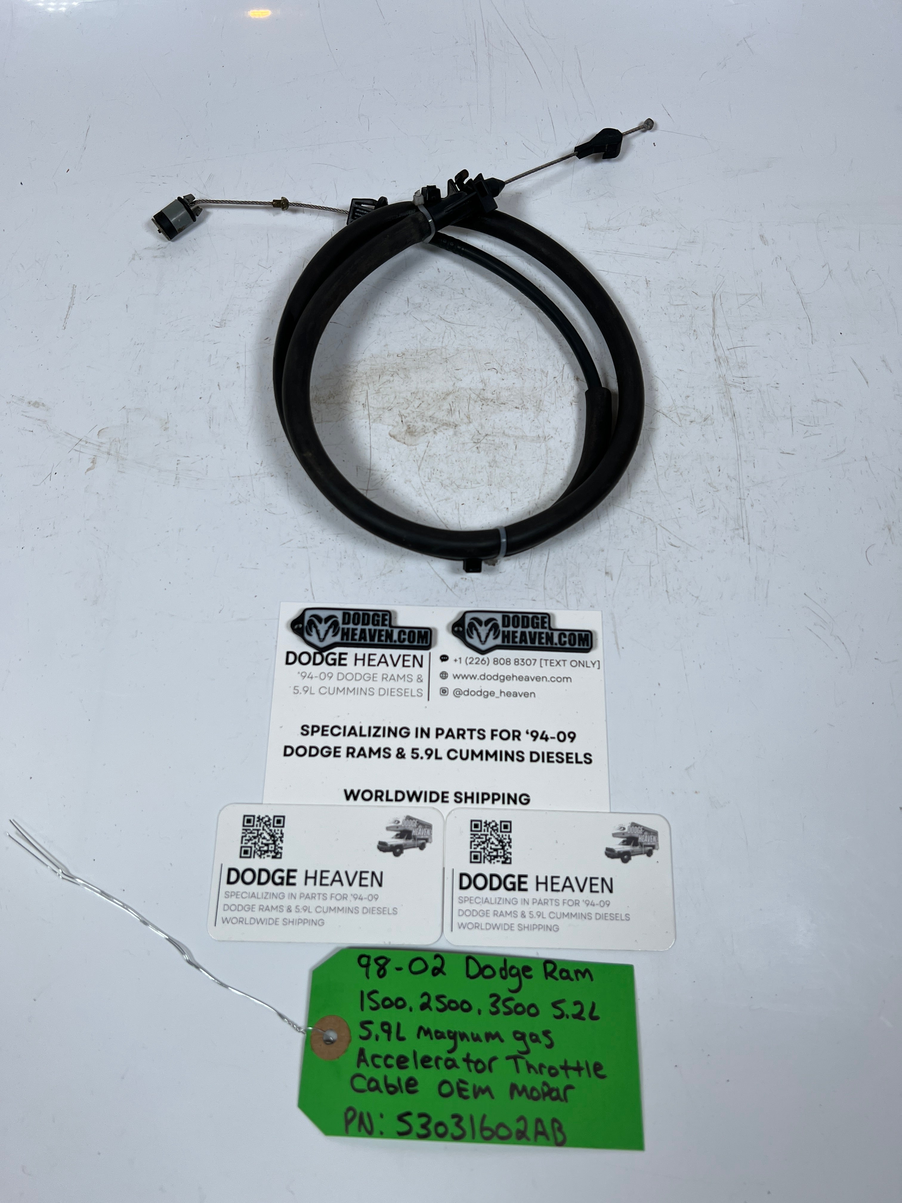 1998-2002 Dodge Ram 5.2L 5.9L Magnum Gas Accelerator Throttle Cable