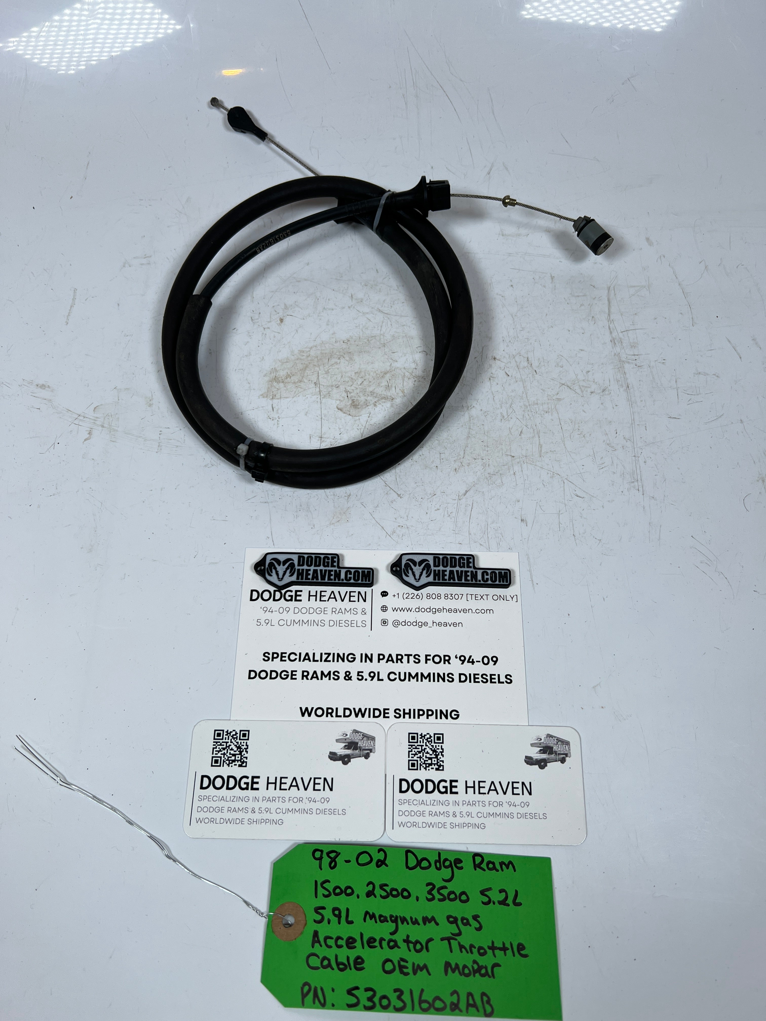 1998-2002 Dodge Ram 5.2L 5.9L Magnum Gas Accelerator Throttle Cable