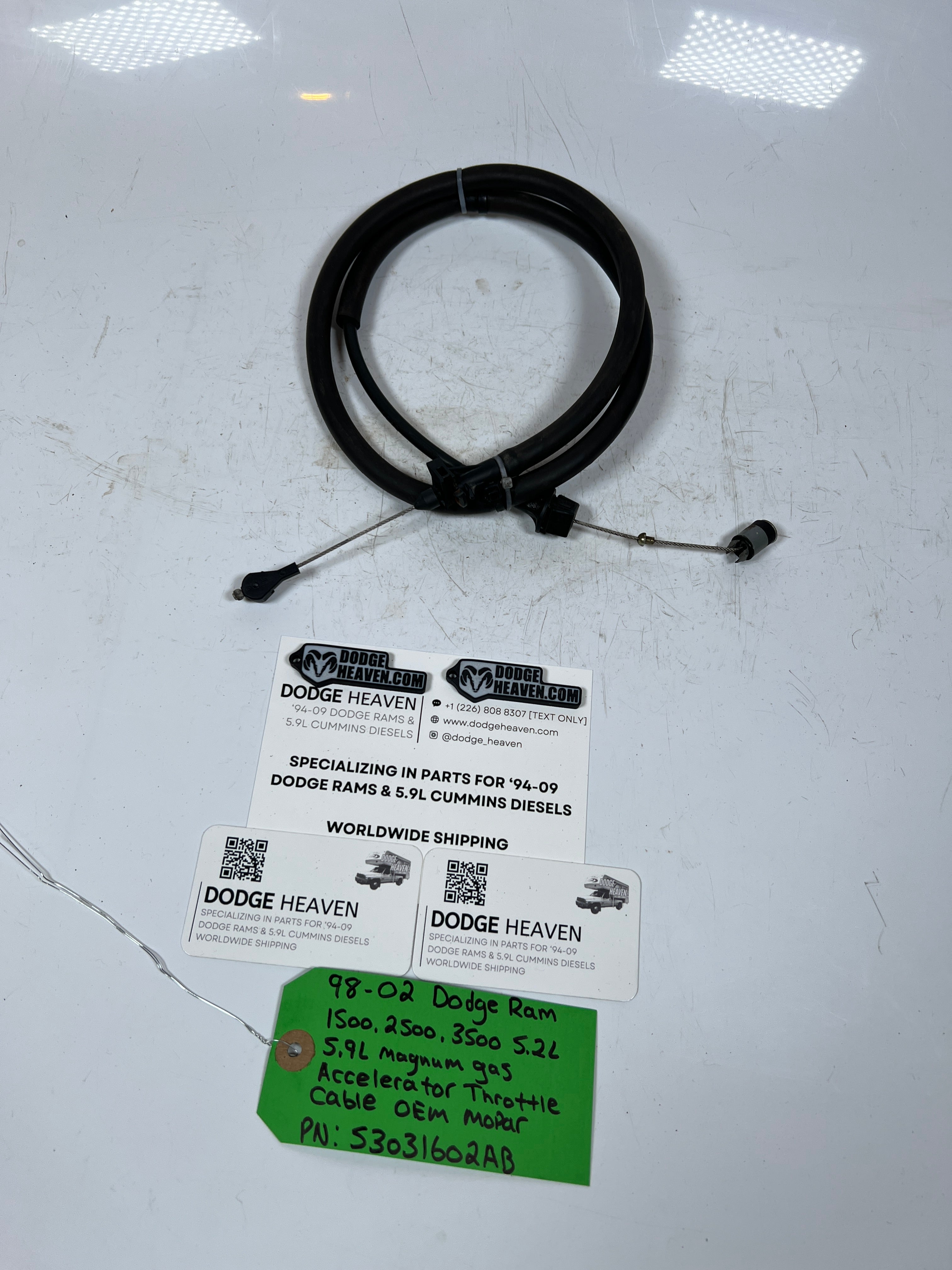 1998-2002 Dodge Ram 5.2L 5.9L Magnum Gas Accelerator Throttle Cable