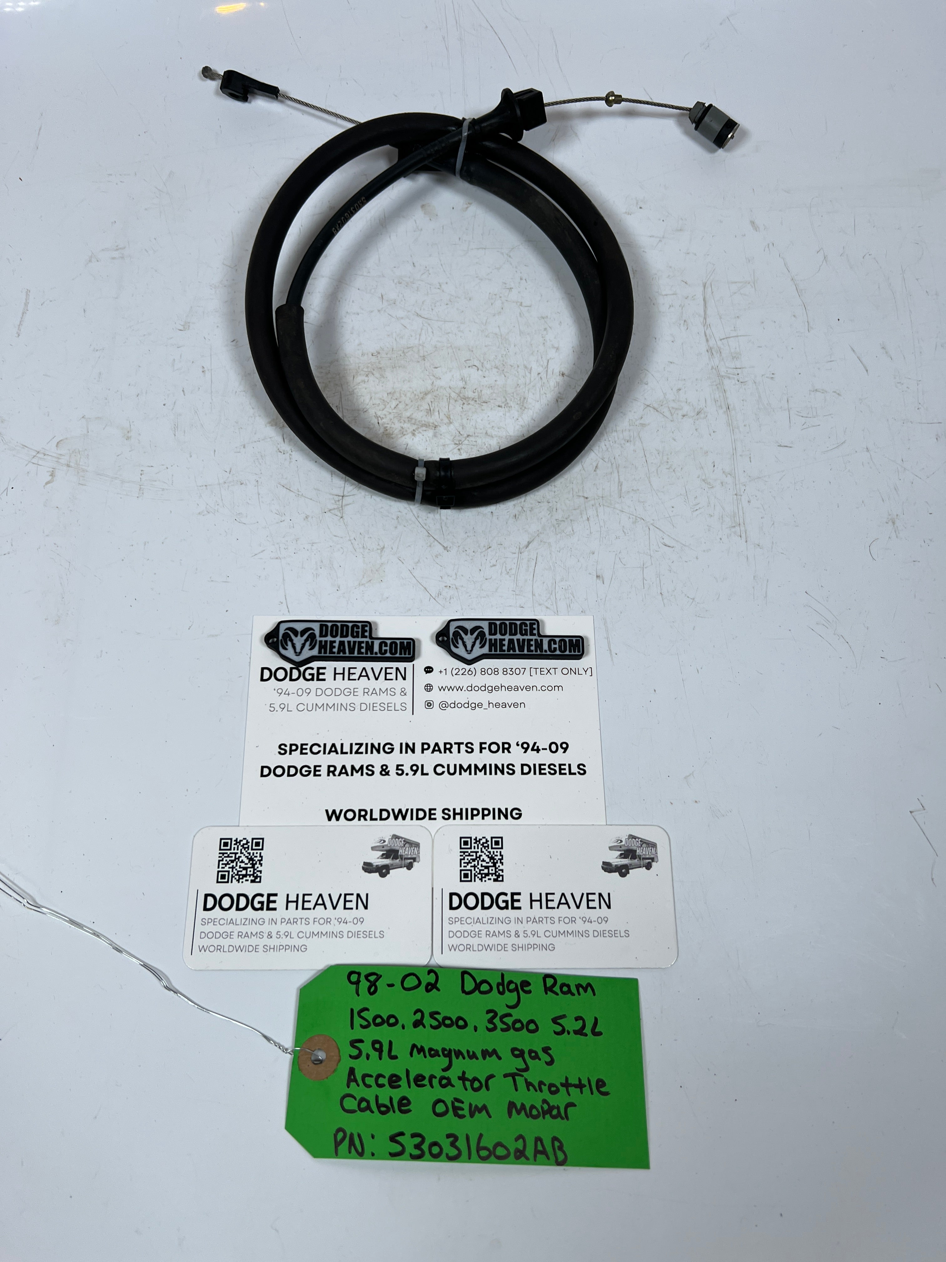 1998-2002 Dodge Ram 5.2L 5.9L Magnum Gas Accelerator Throttle Cable
