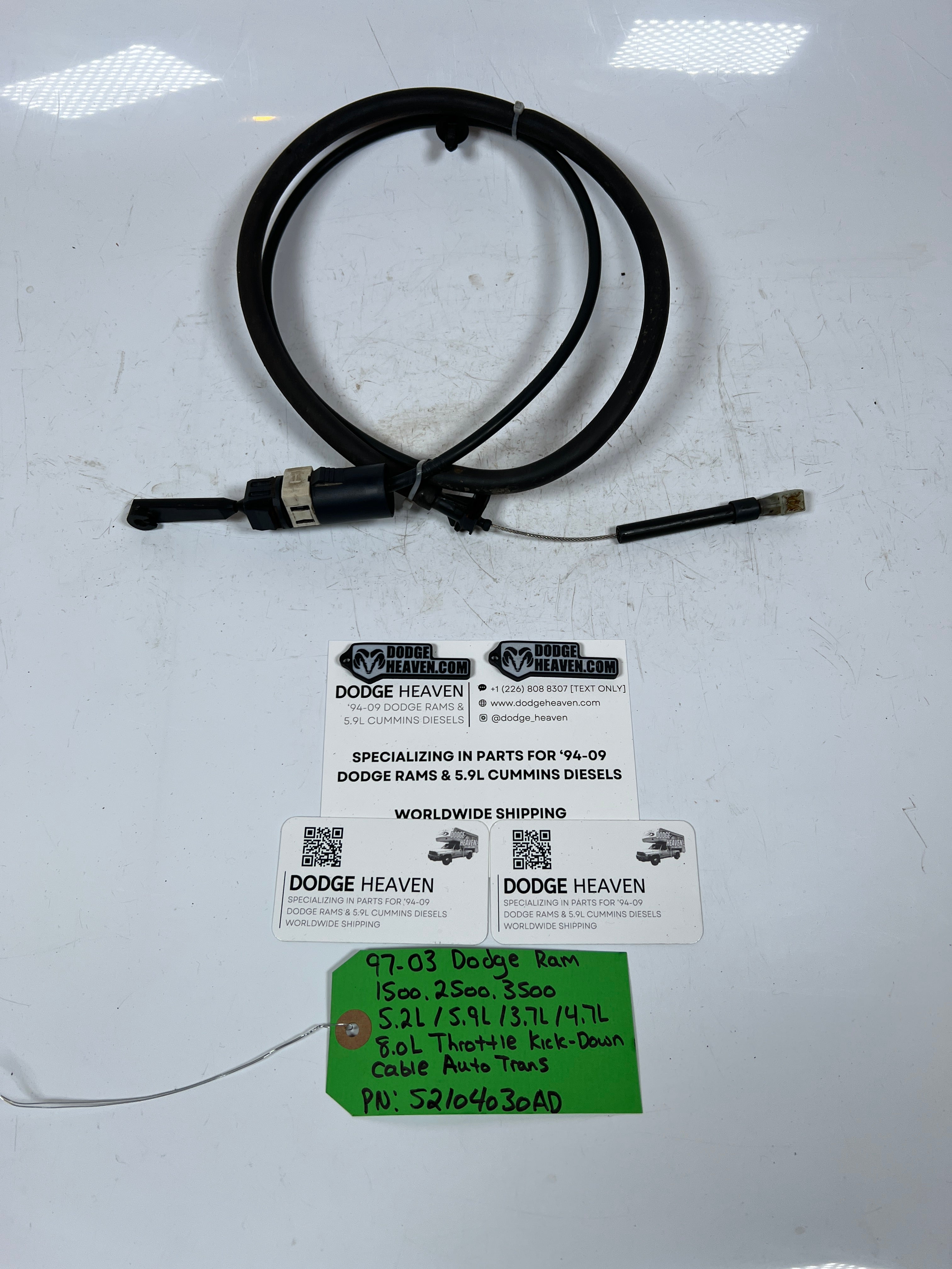 1997-2003 Dodge Ram Throttle Kick Down Cable Throttle Valve