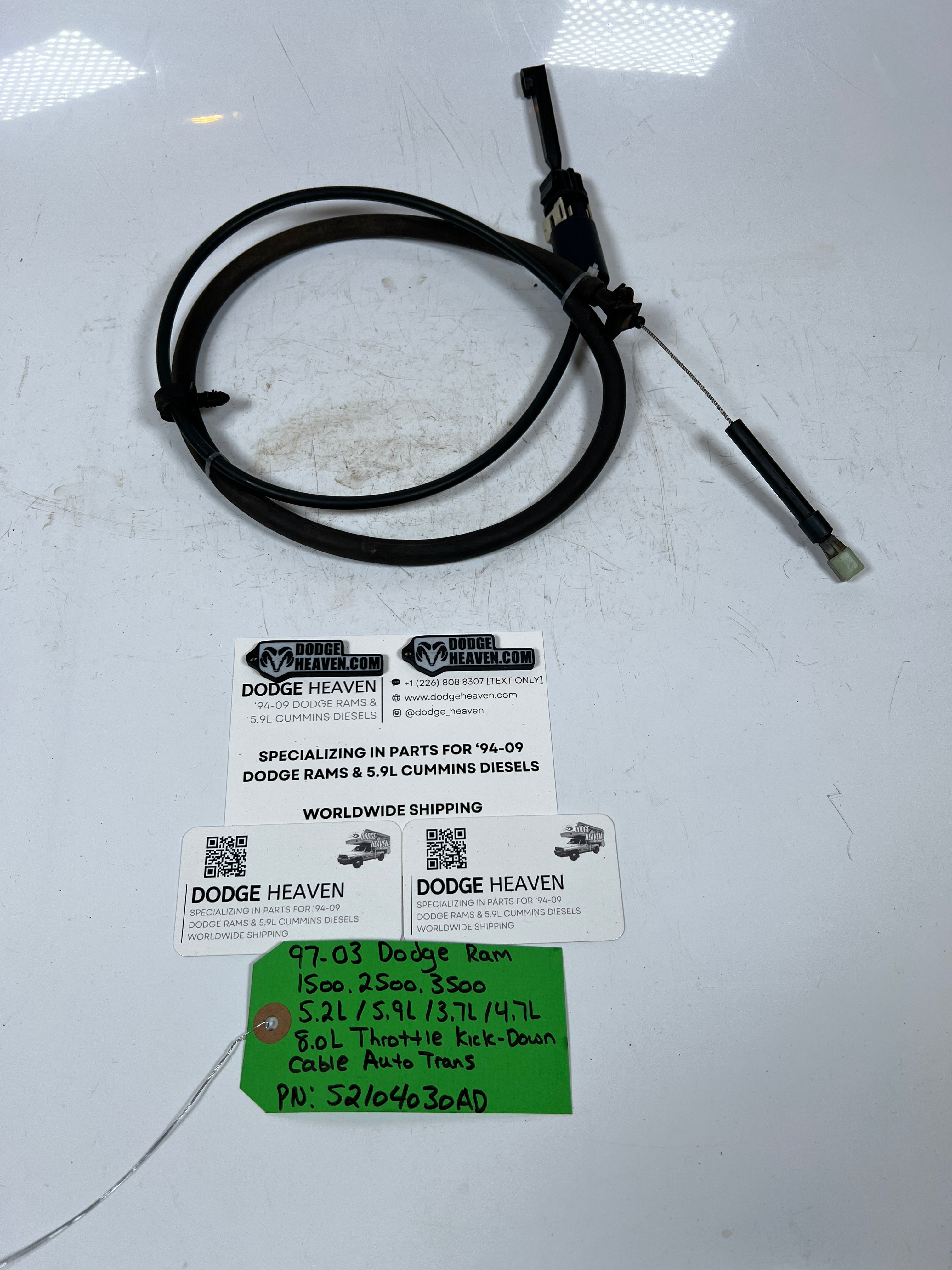 1997-2003 Dodge Ram Throttle Kick Down Cable Throttle Valve