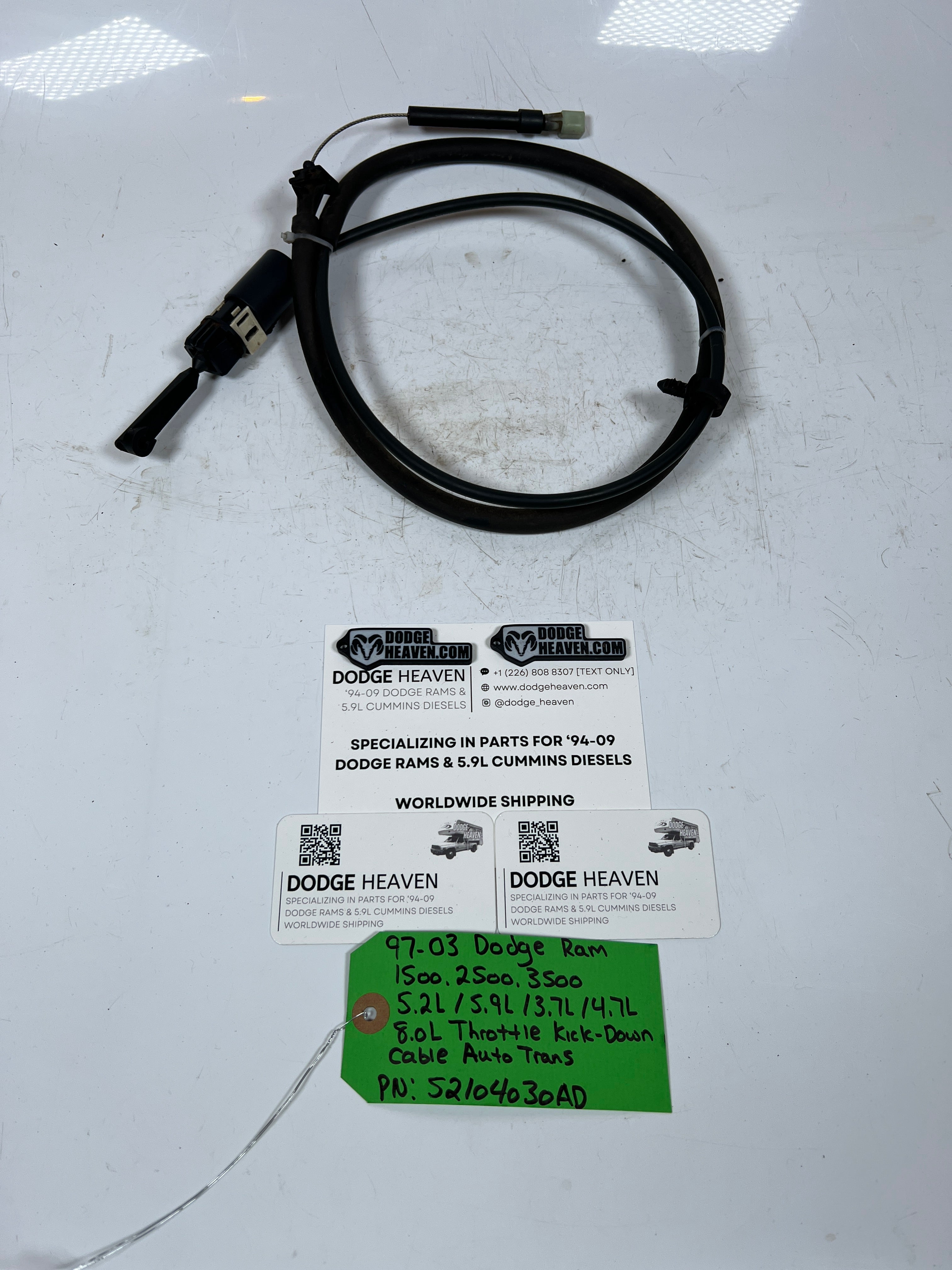 1997-2003 Dodge Ram Throttle Kick Down Cable Throttle Valve