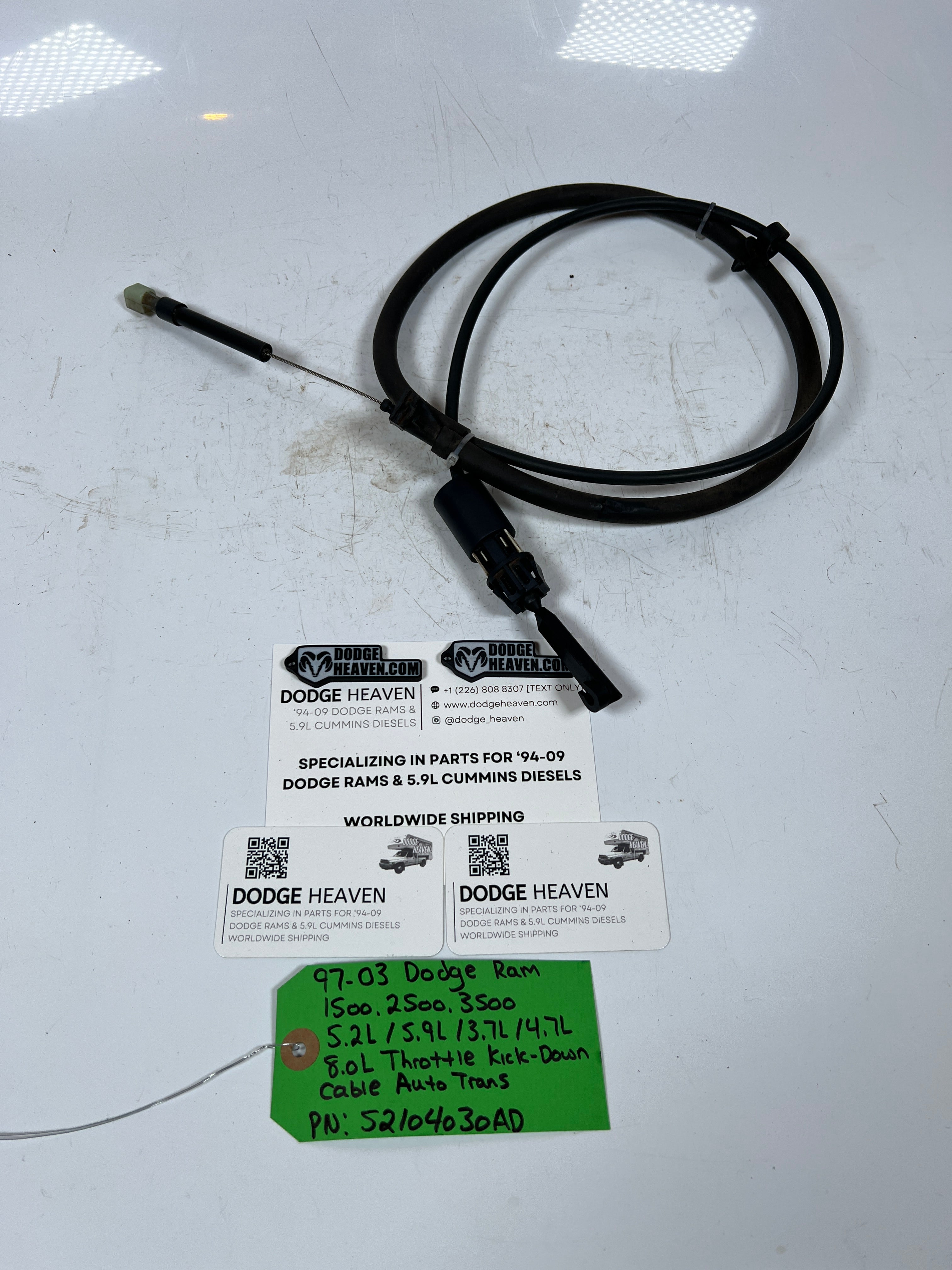 1997-2003 Dodge Ram Throttle Kick Down Cable Throttle Valve