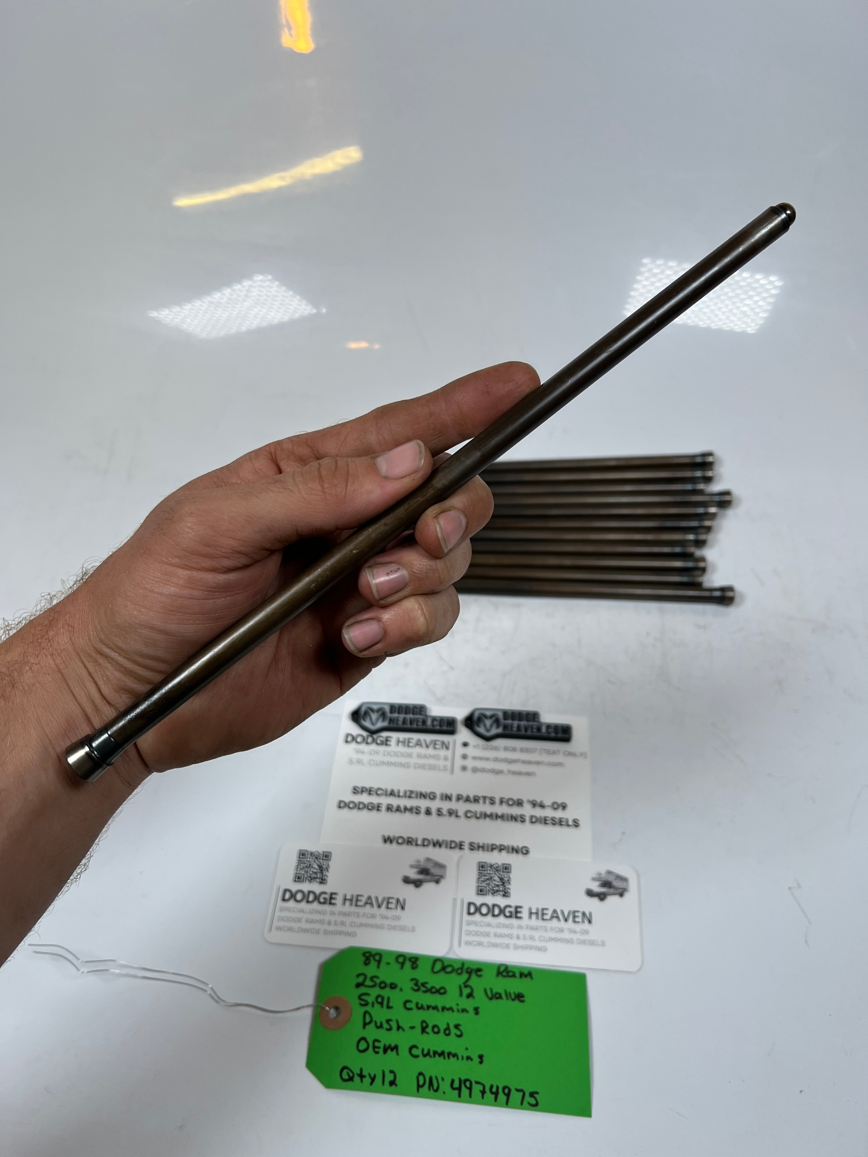 1989-1998 Dodge Ram 12 Valve 5.9L Cummins Push-Rods QTY 12