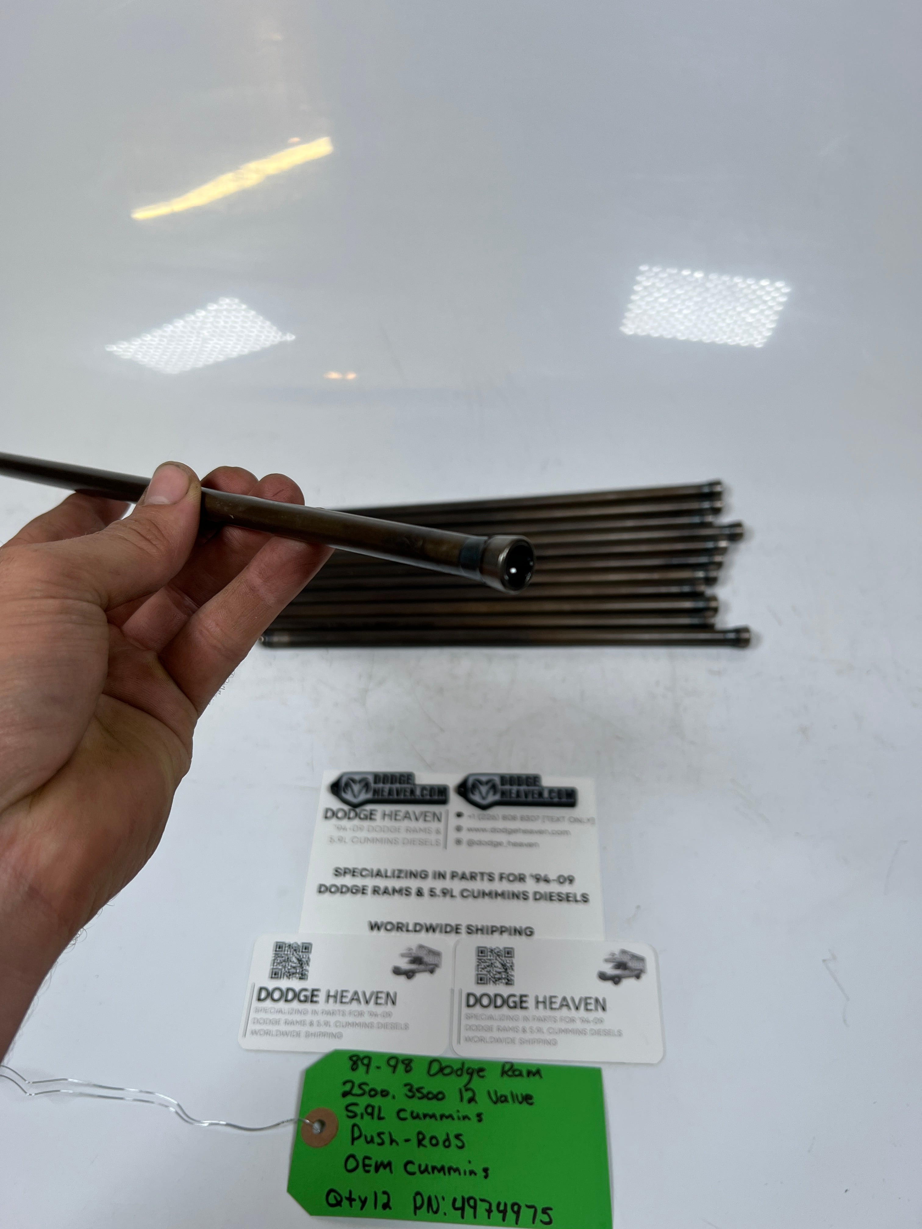 1989-1998 Dodge Ram 12 Valve 5.9L Cummins Push-Rods QTY 12