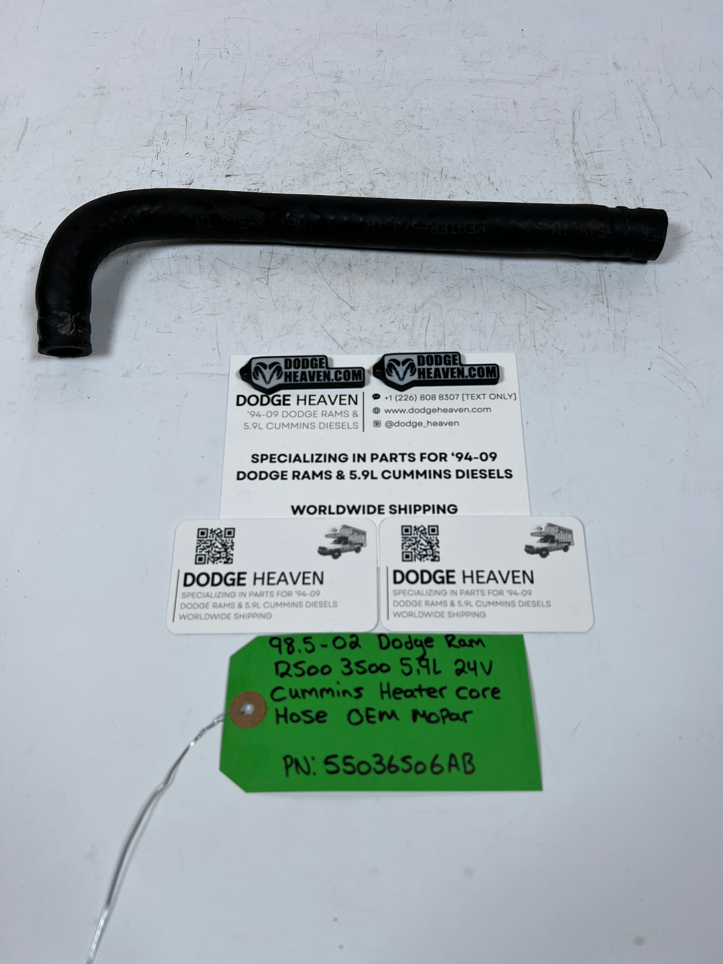 1998.5-2002 Dodge Ram 24V 5.9L Cummins Heater Core Hose