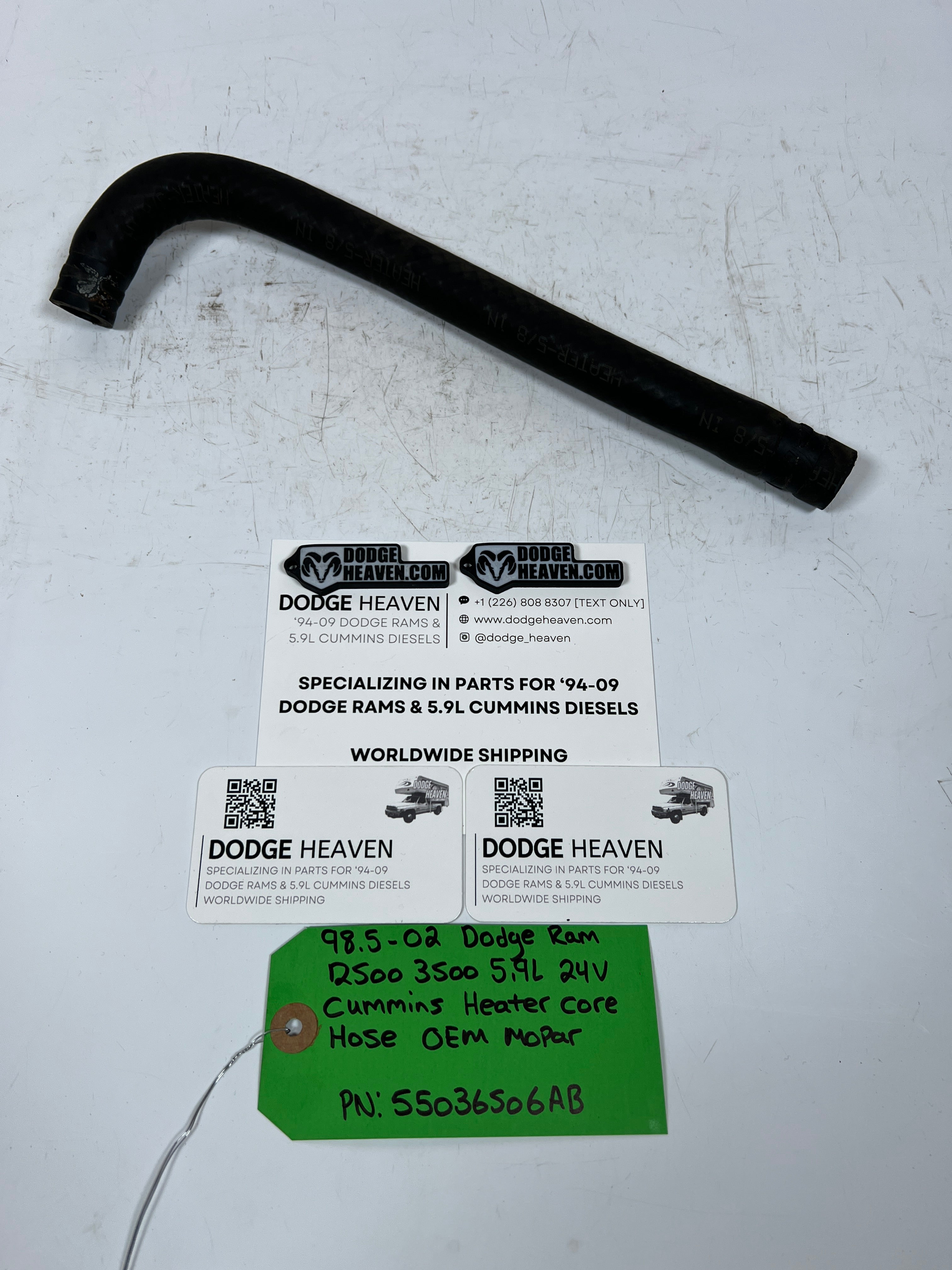 1998.5-2002 Dodge Ram 24V 5.9L Cummins Heater Core Hose