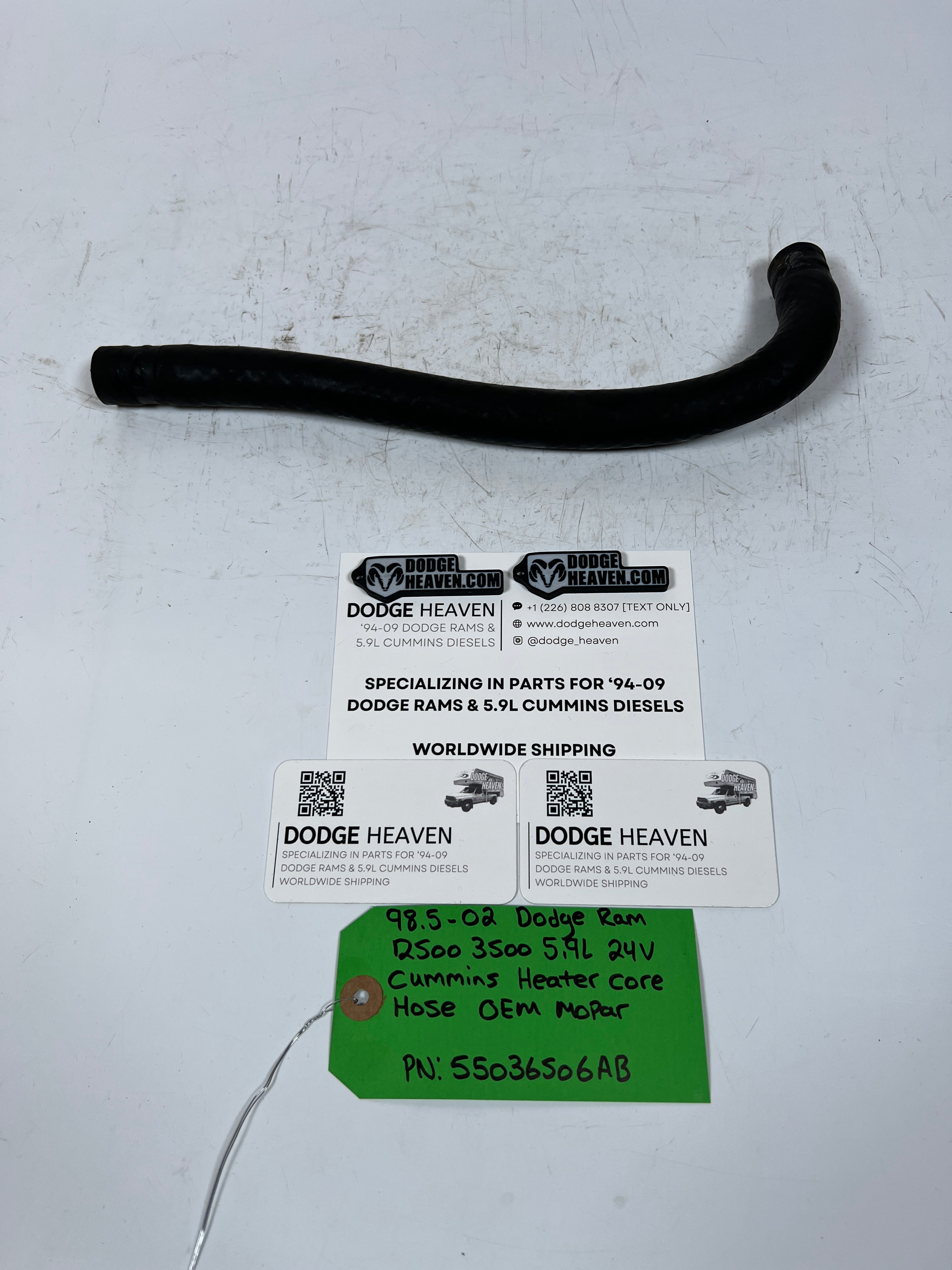1998.5-2002 Dodge Ram 24V 5.9L Cummins Heater Core Hose