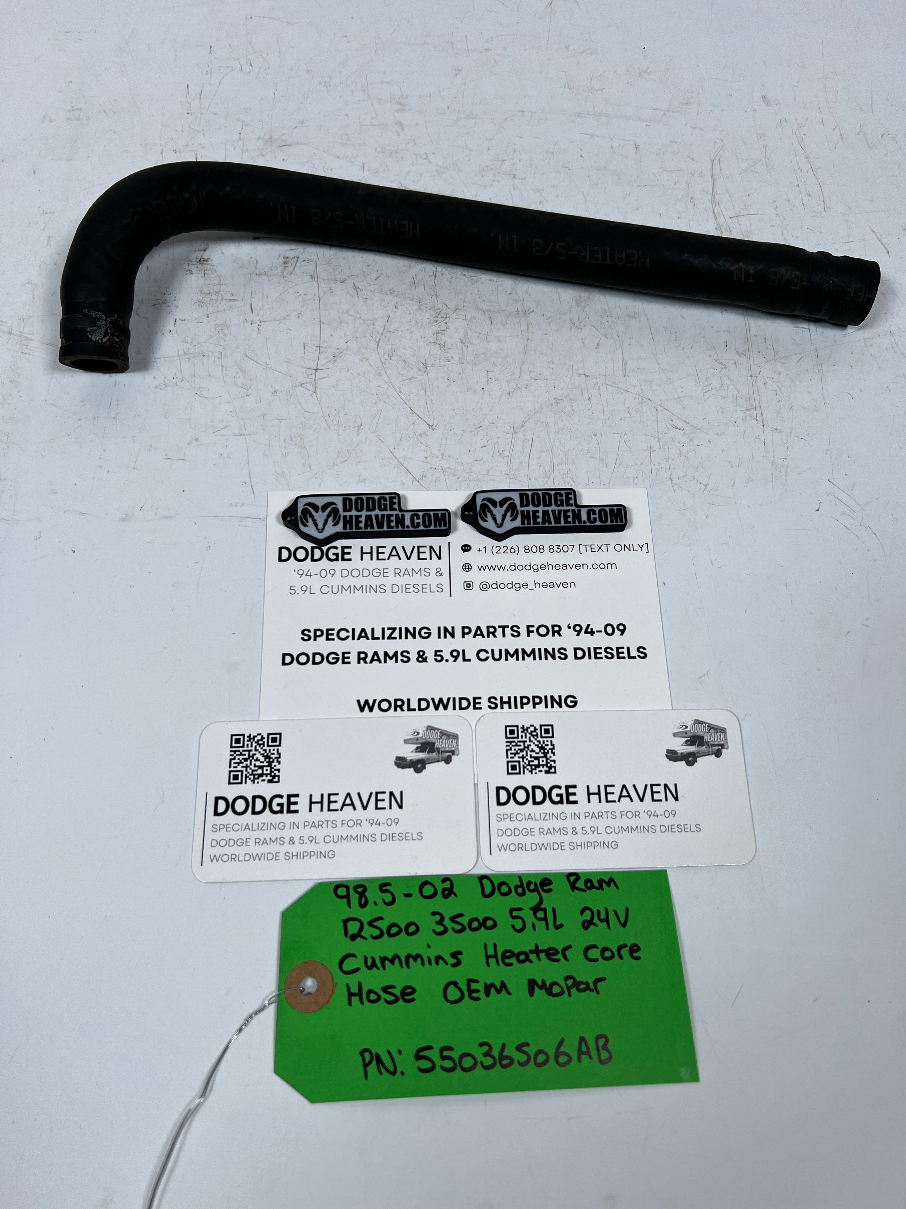 1998.5-2002 Dodge Ram 24V 5.9L Cummins Heater Core Hose