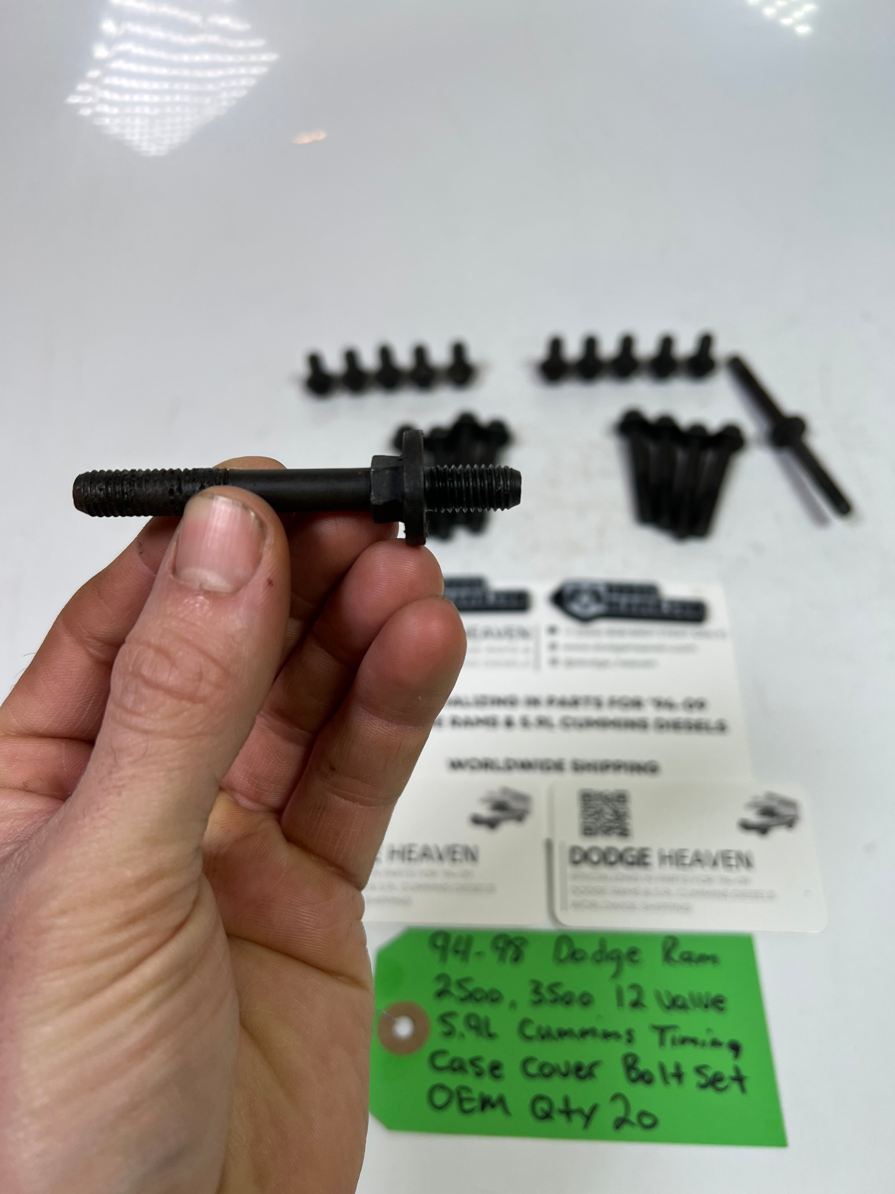 1994-1998 Dodge Ram 12 Valve 5.9L Cummins Timing Cover Bolt Set QTY 21