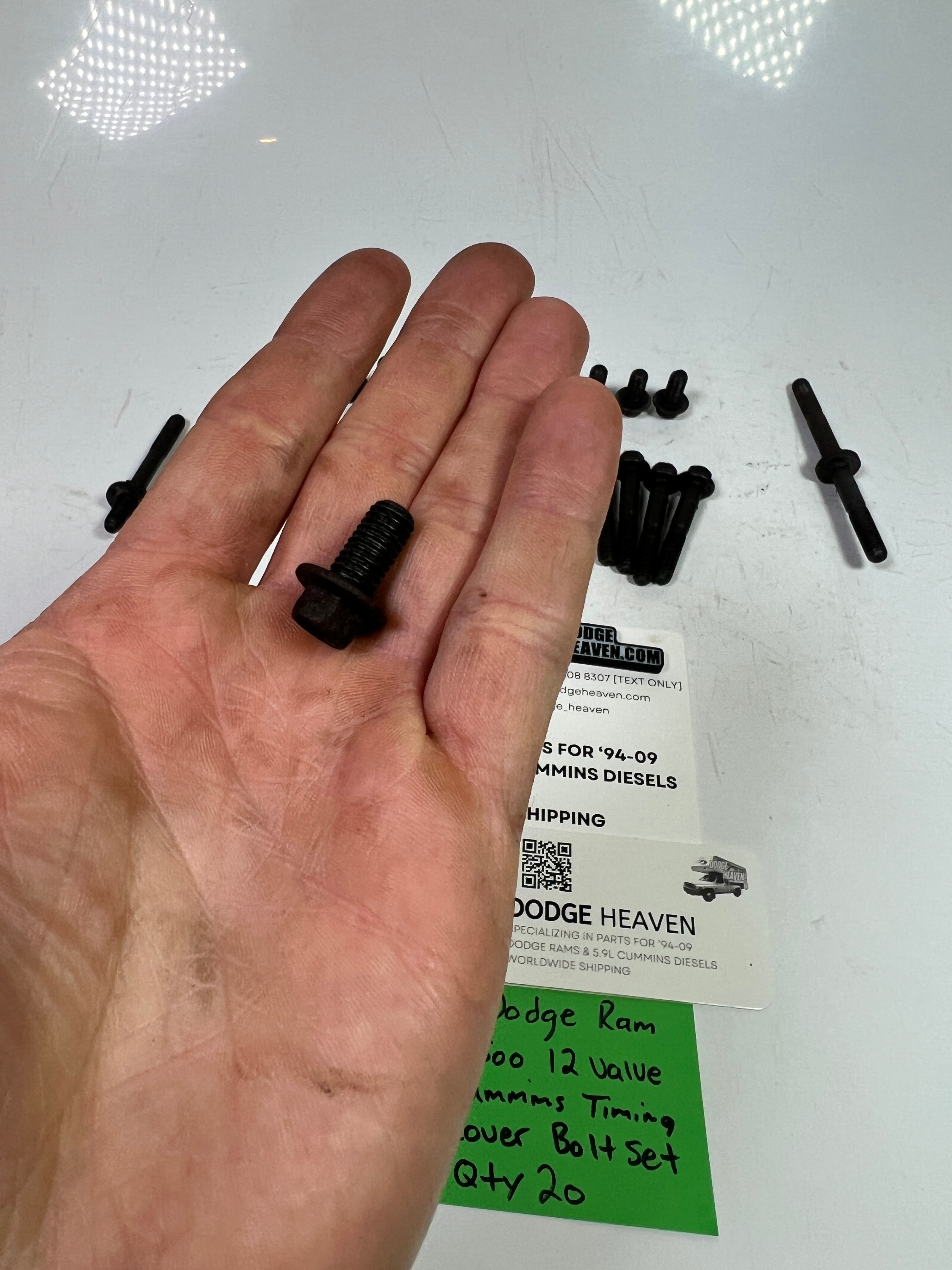 1994-1998 Dodge Ram 12 Valve 5.9L Cummins Timing Cover Bolt Set QTY 21