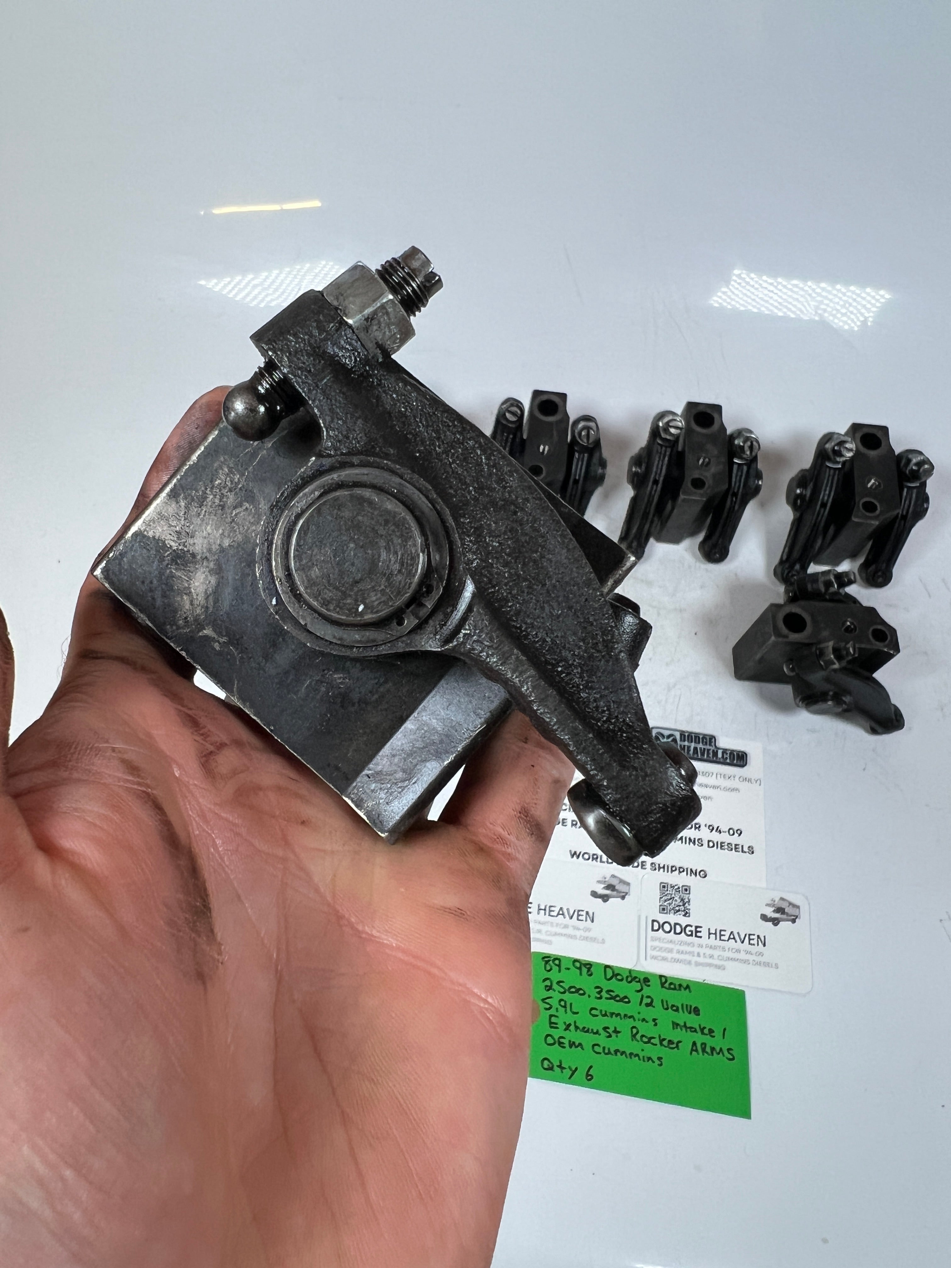 1989-1998 Dodge Ram 12 Valve 5.9L Cummins Intake / Exhaust Rocker Arms QTY 6