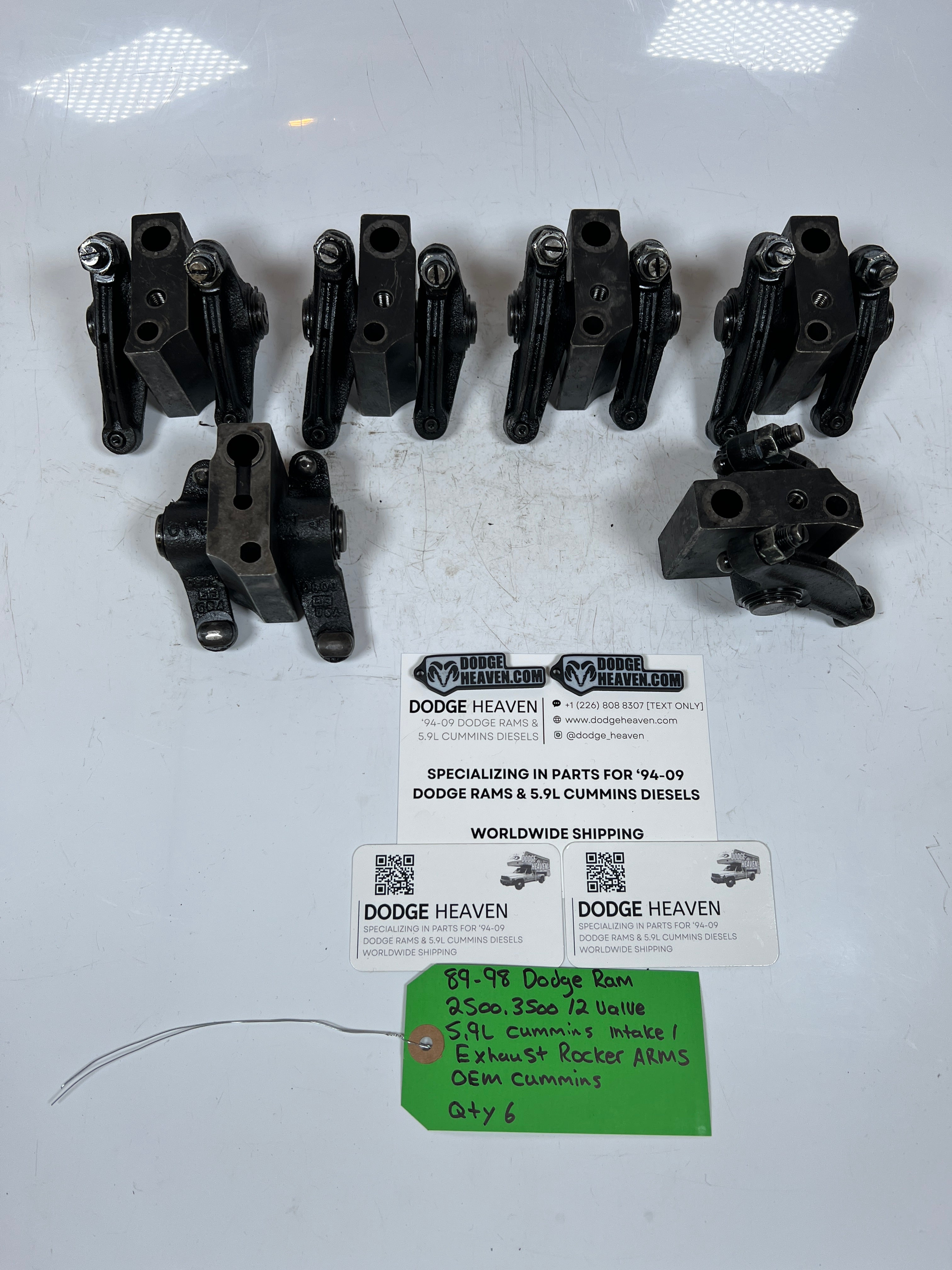 1989-1998 Dodge Ram 12 Valve 5.9L Cummins Intake / Exhaust Rocker Arms QTY 6