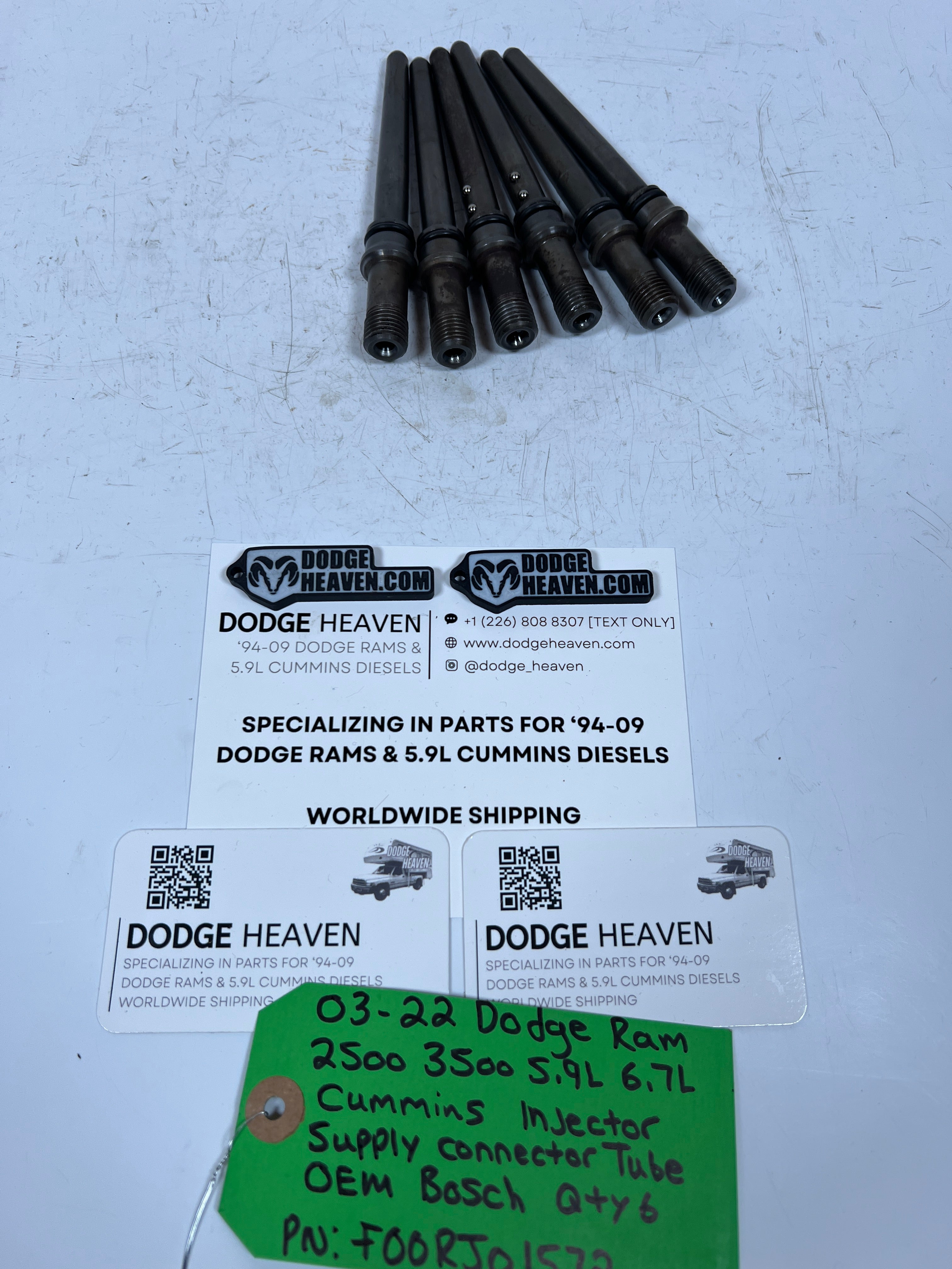 2003-2022 Dodge Ram 5.9L 6.7L Cummins Injector Supply Connector Tubes QTY 6