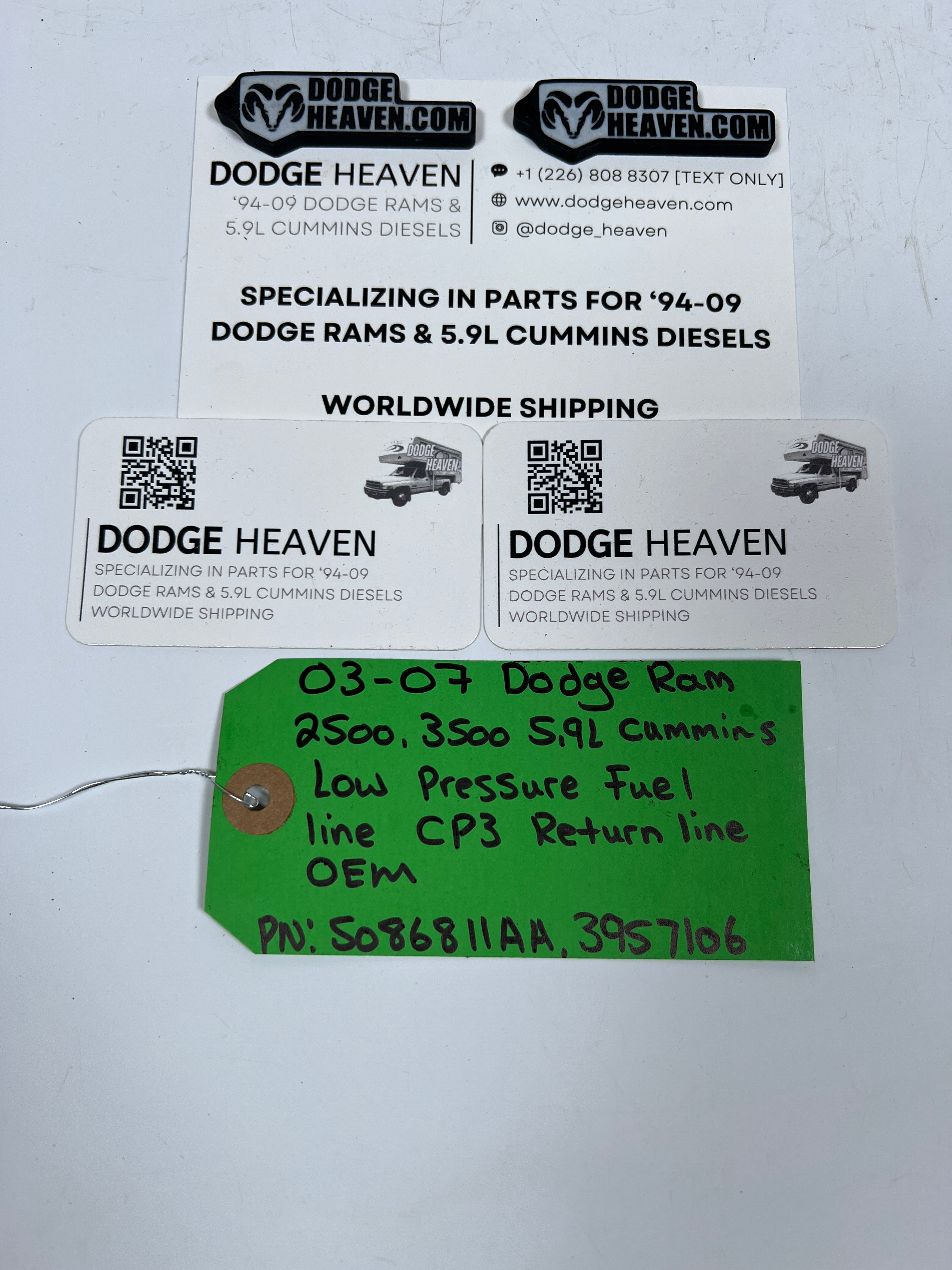 2003-2007 Dodge Ram 2500 3500 5.9L Cummins CP3 Return Line