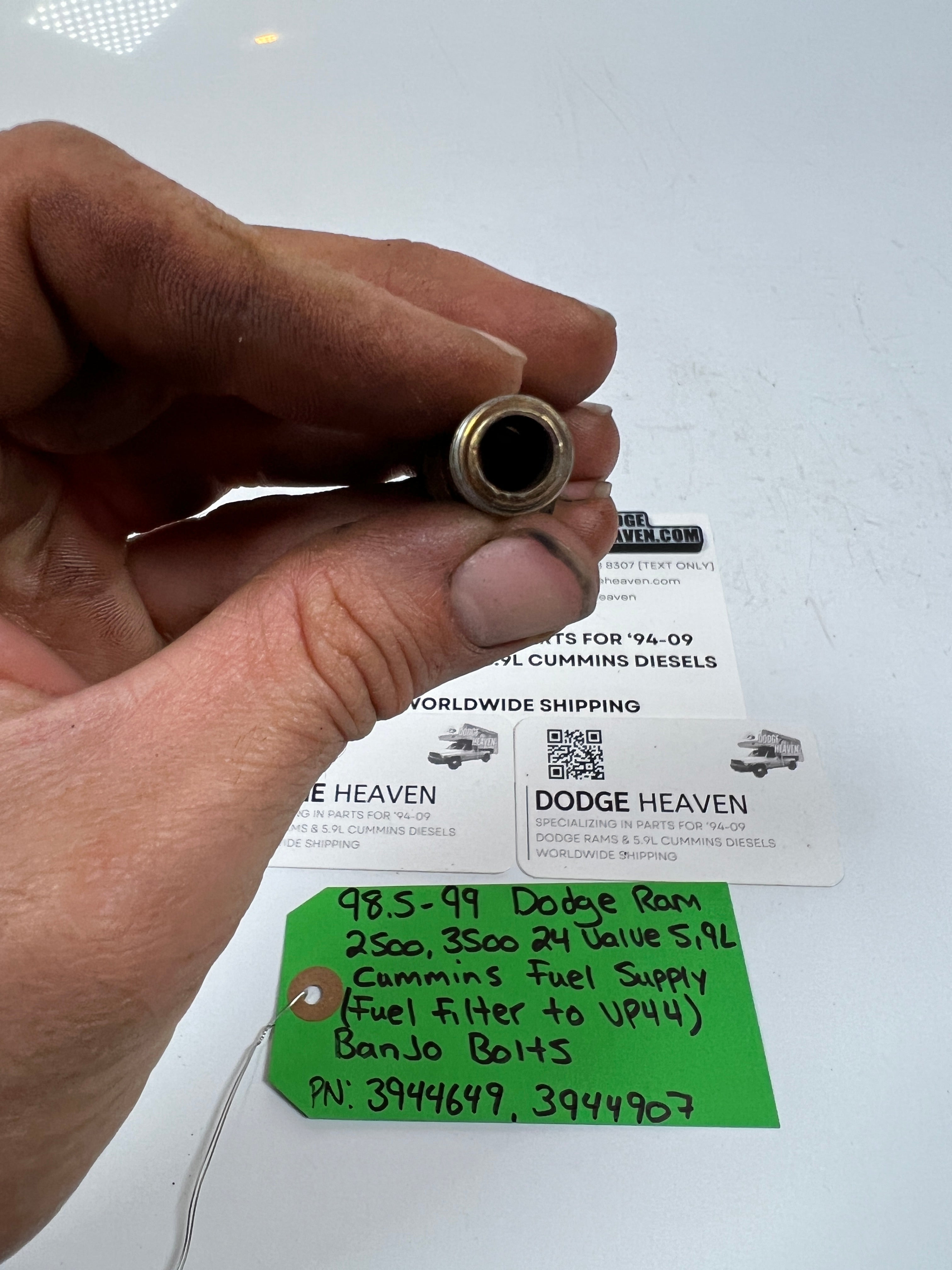 1998.5-1999 Dodge Ram 24 Valve 5.9L Cummins Fuel Supply Line Banjo Bolts